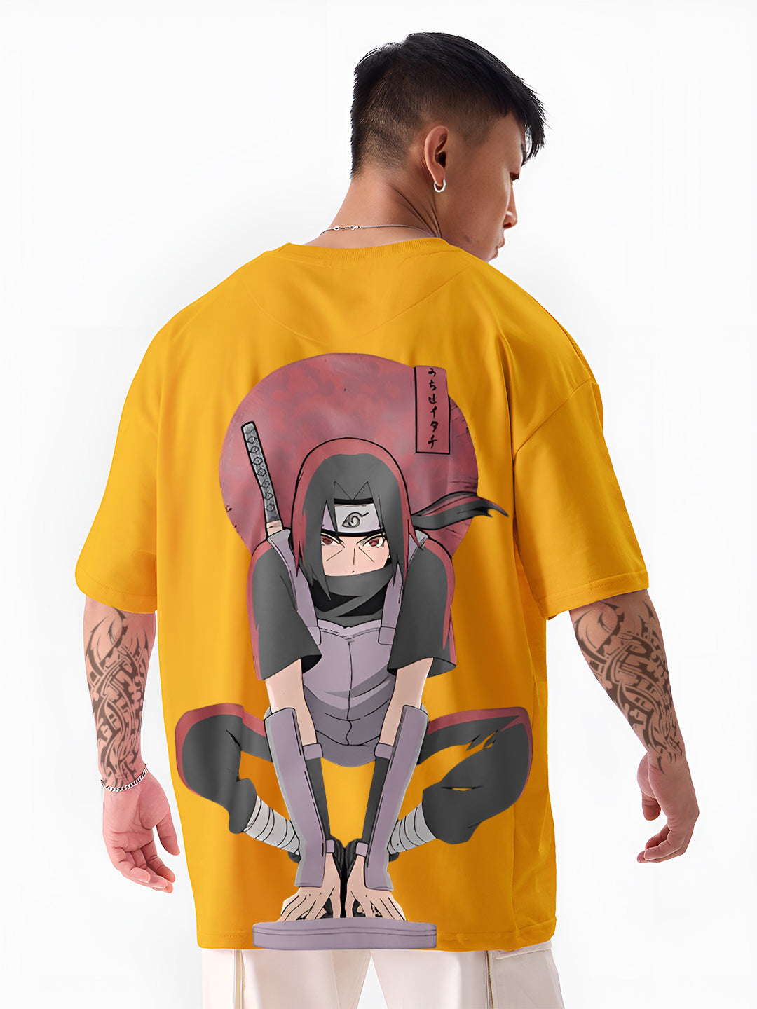 Naruto Shippuden Itachi Uchiha Back Print T-Shirt