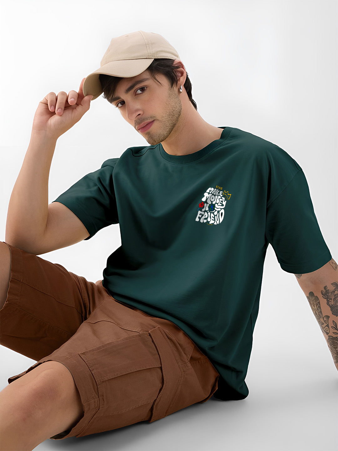 “Make Money Not Friends” Oversized Cotton T-Shirt