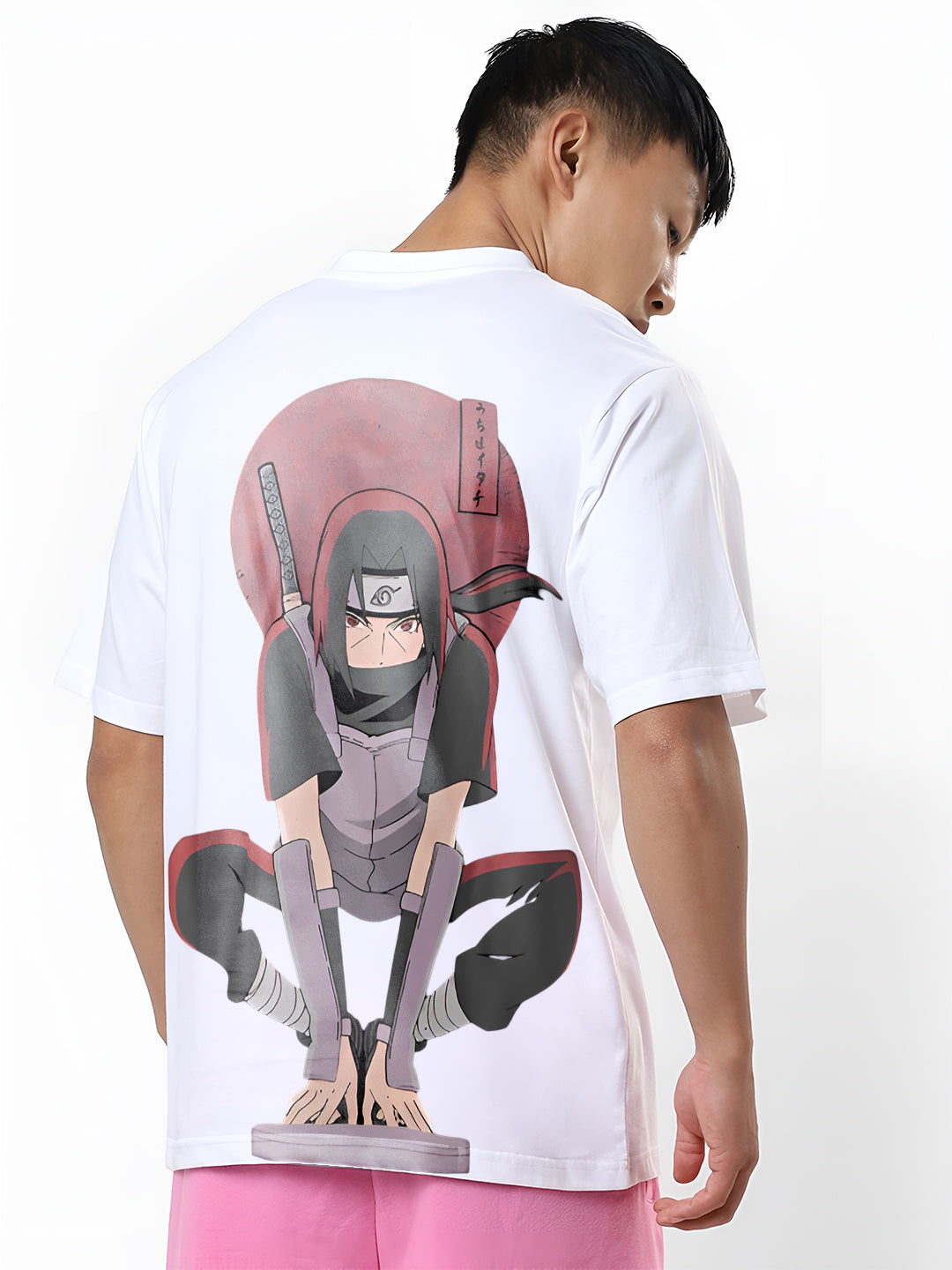 Naruto Shippuden Itachi Uchiha Back Print T-Shirt