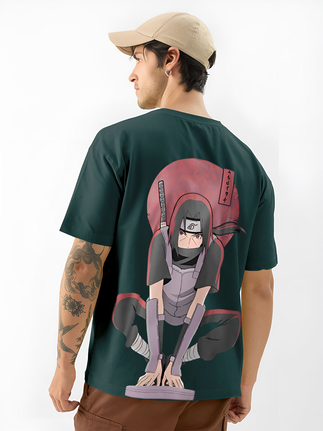 Naruto Shippuden Itachi Uchiha Back Print T-Shirt