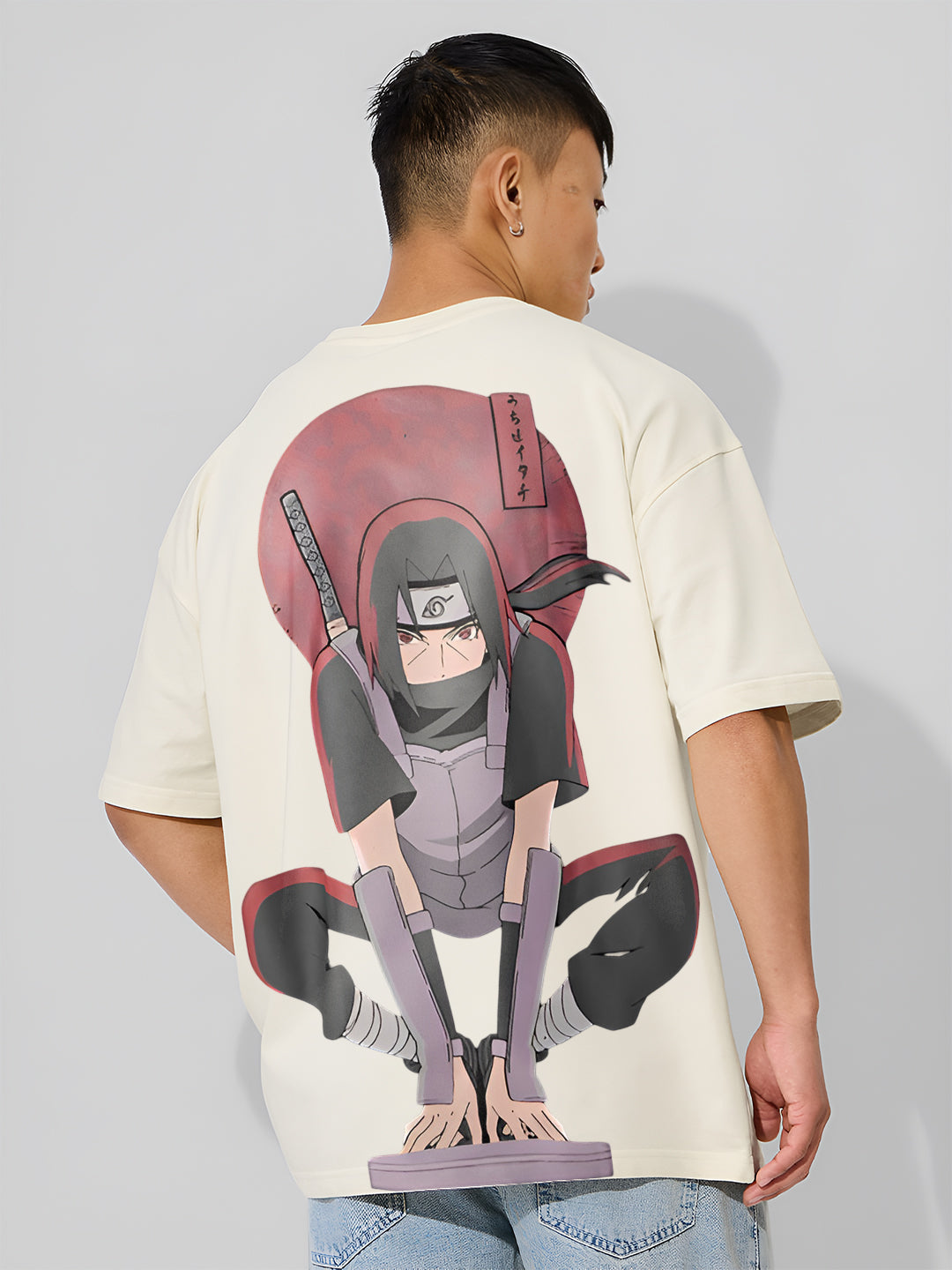 Naruto Shippuden Itachi Uchiha Back Print T-Shirt