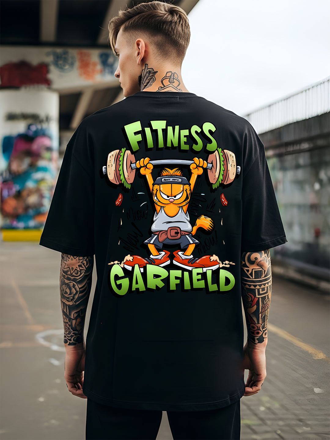 Fitness Garfield Oversized T-shirt