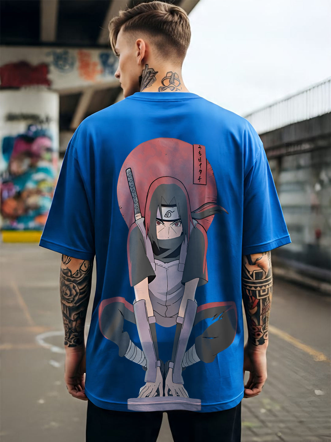 Naruto Shippuden Itachi Uchiha Back Print T-Shirt