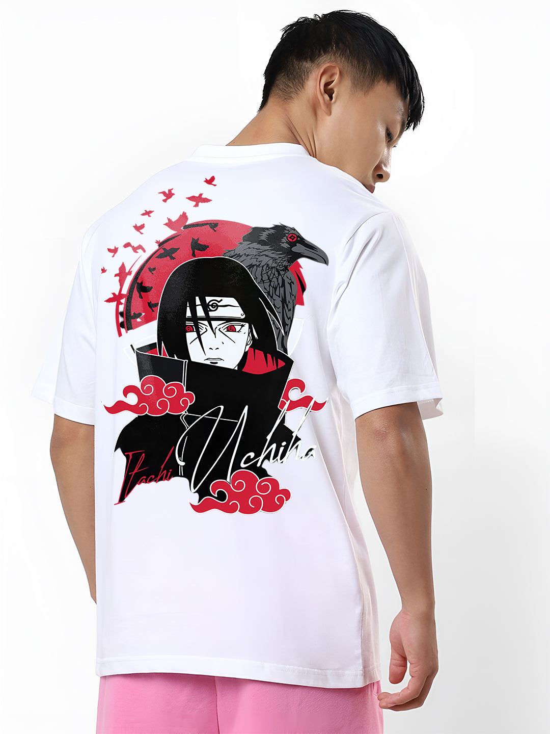 Angerhood Men Oversized Soso Dade Printed Cotton T-Shirt