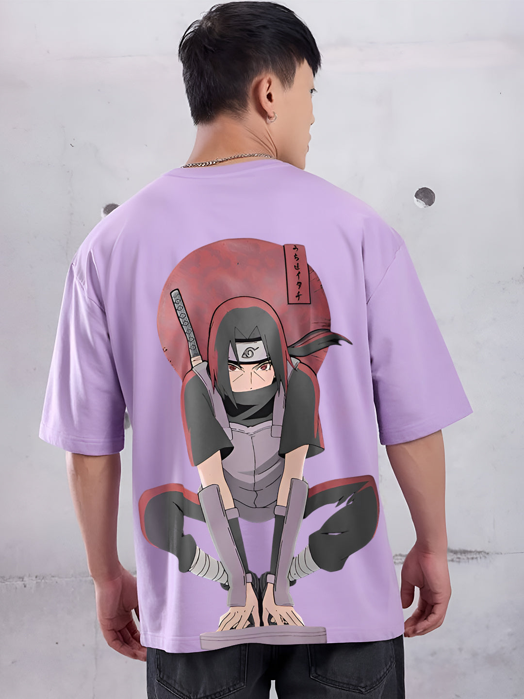 Naruto Shippuden Itachi Uchiha Back Print T-Shirt