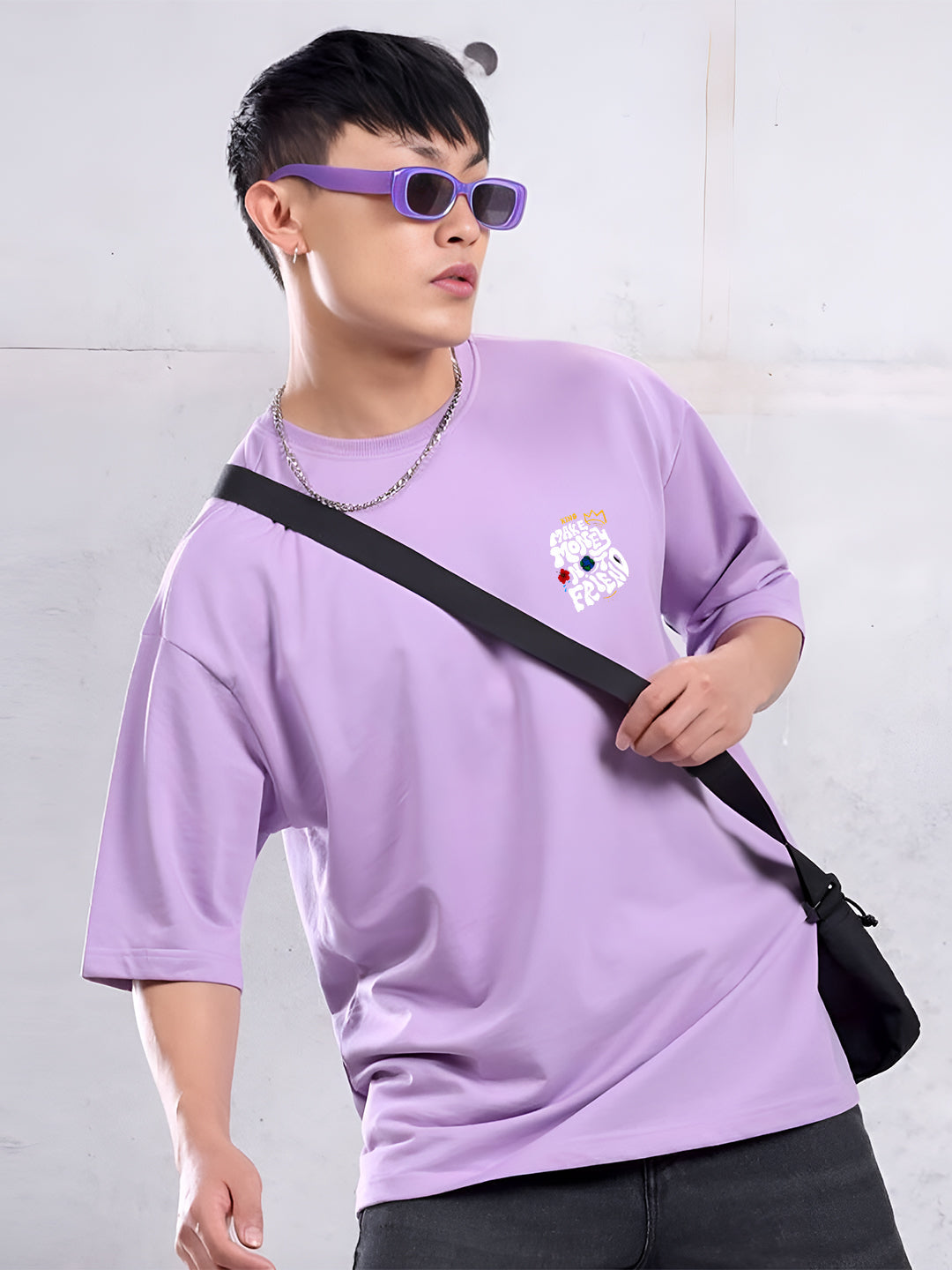 “Make Money Not Friends” Oversized Cotton T-Shirt