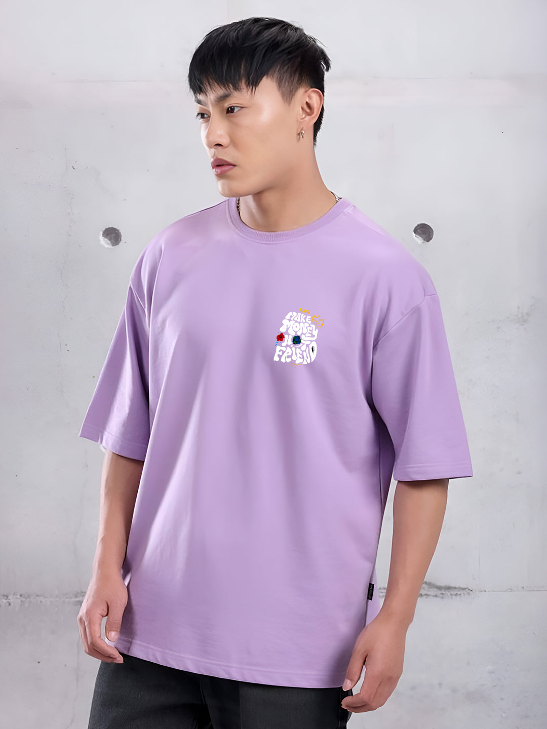 “Make Money Not Friends” Oversized Cotton T-Shirt