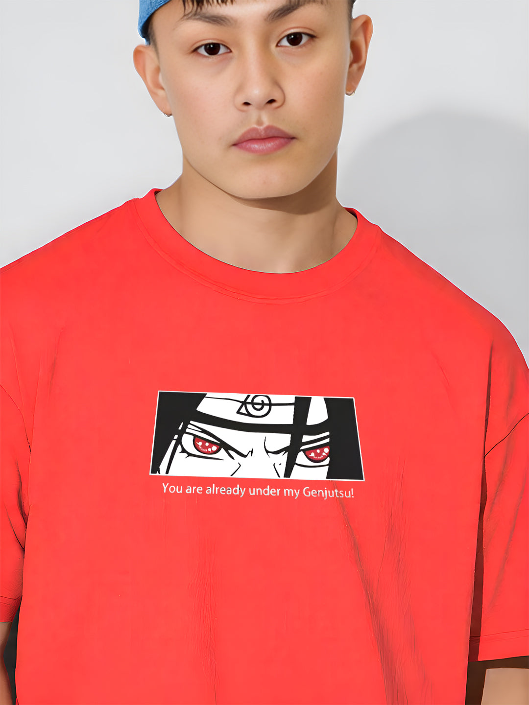 Angerhood Men Oversized Soso Dade Printed Cotton T-Shirt