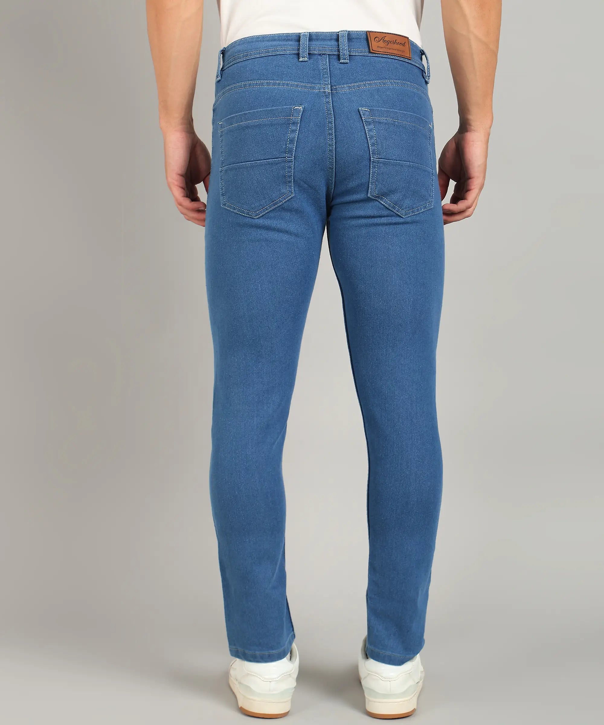 ANGERHOOD Relaxed Fit Men Blue Jeans
