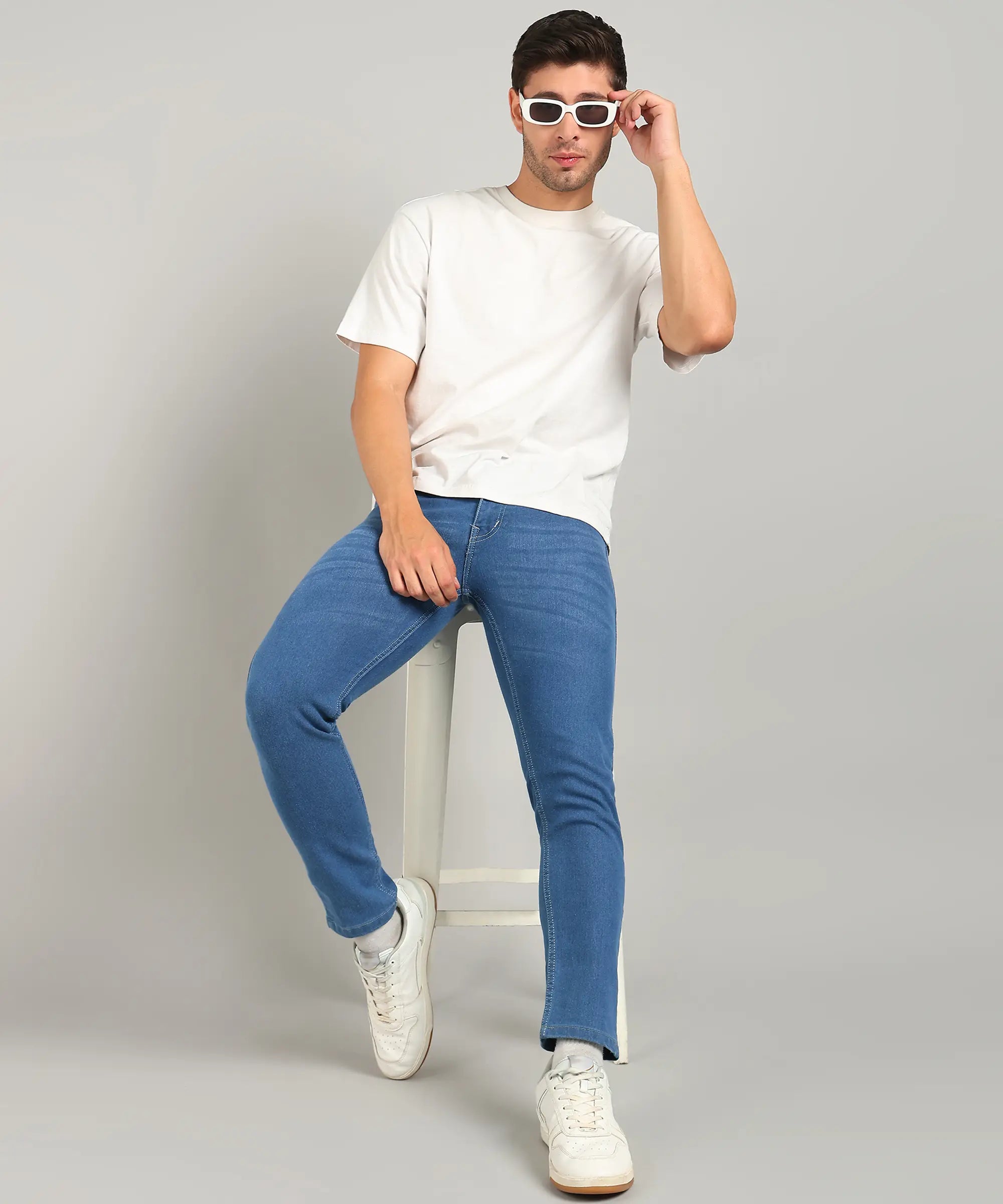 ANGERHOOD Relaxed Fit Men Blue Jeans