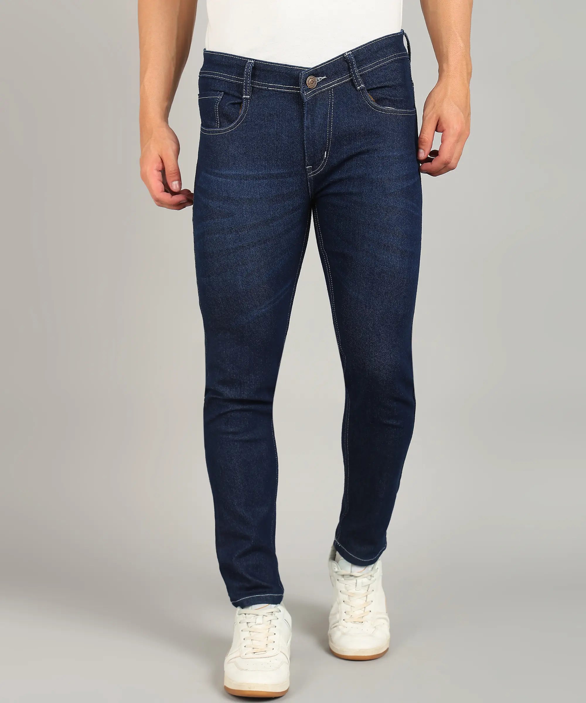 ANGERHOOD Relaxed Fit Men Blue Jeans