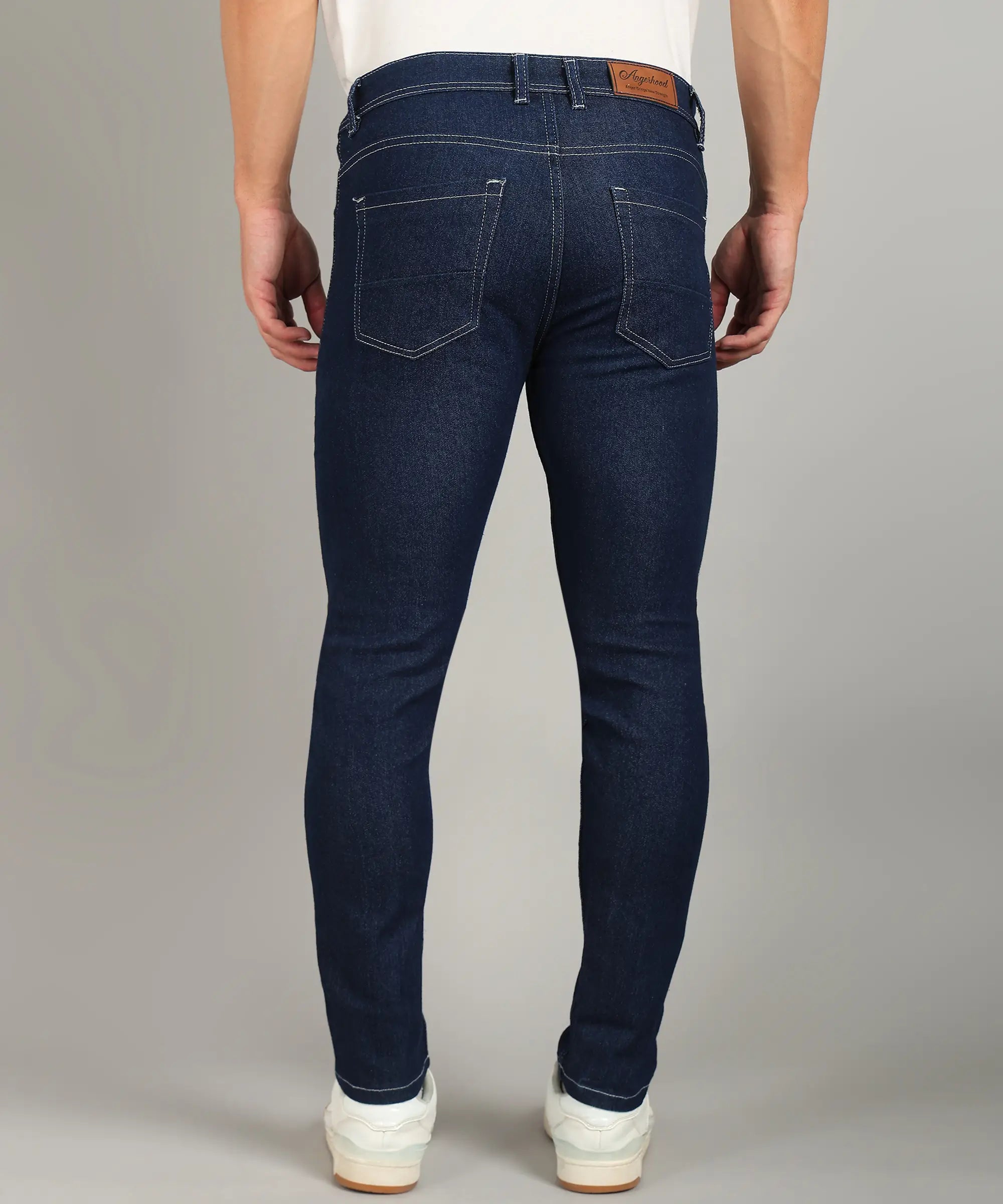 ANGERHOOD Relaxed Fit Men Blue Jeans