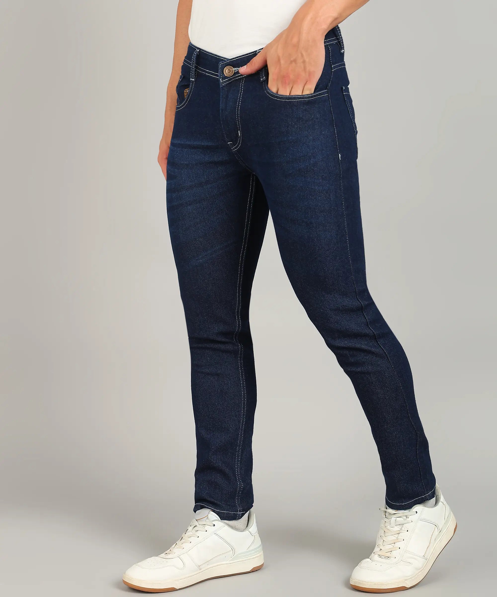 ANGERHOOD Relaxed Fit Men Blue Jeans