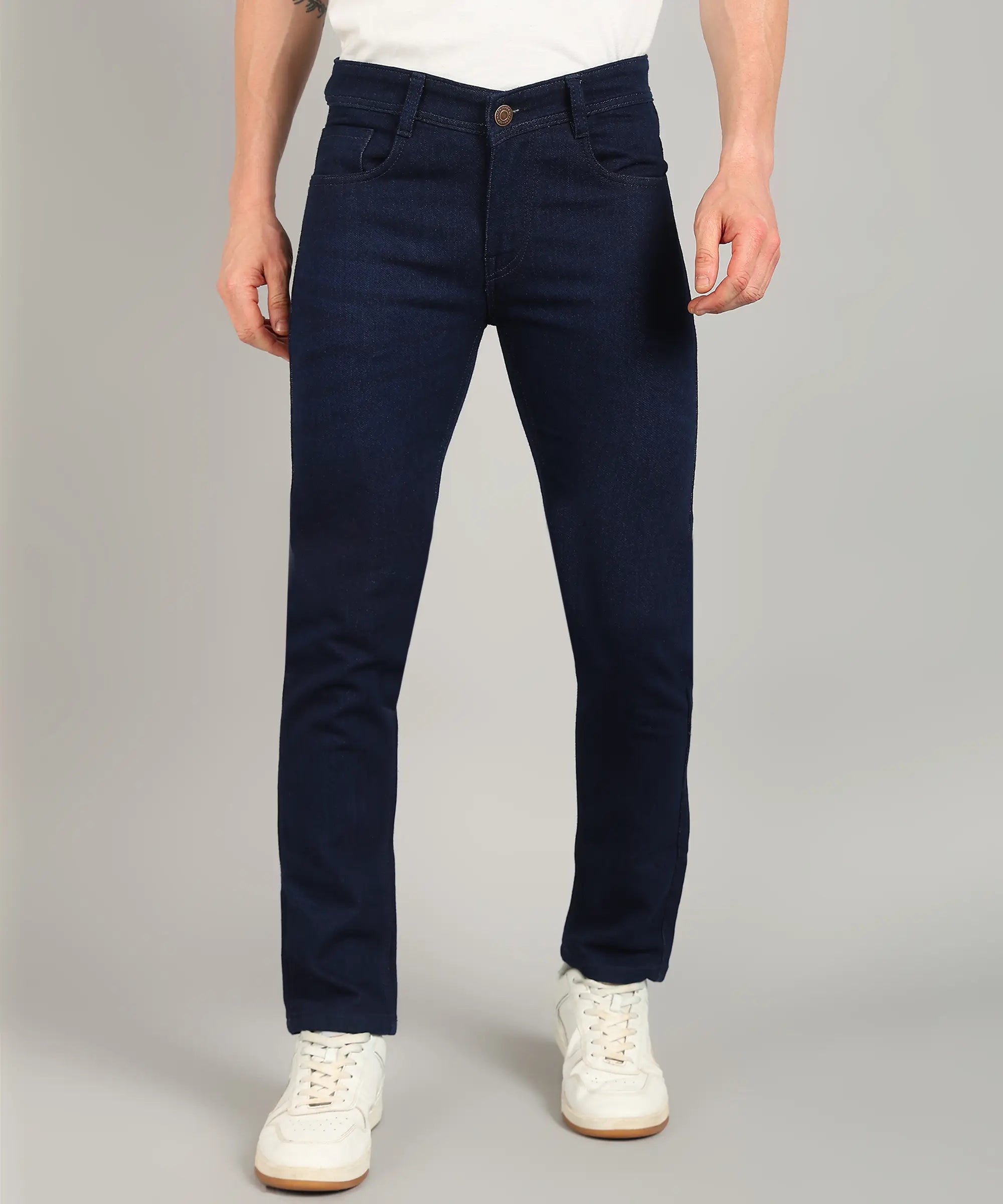 ANGERHOOD Relaxed Fit Men Blue Jeans
