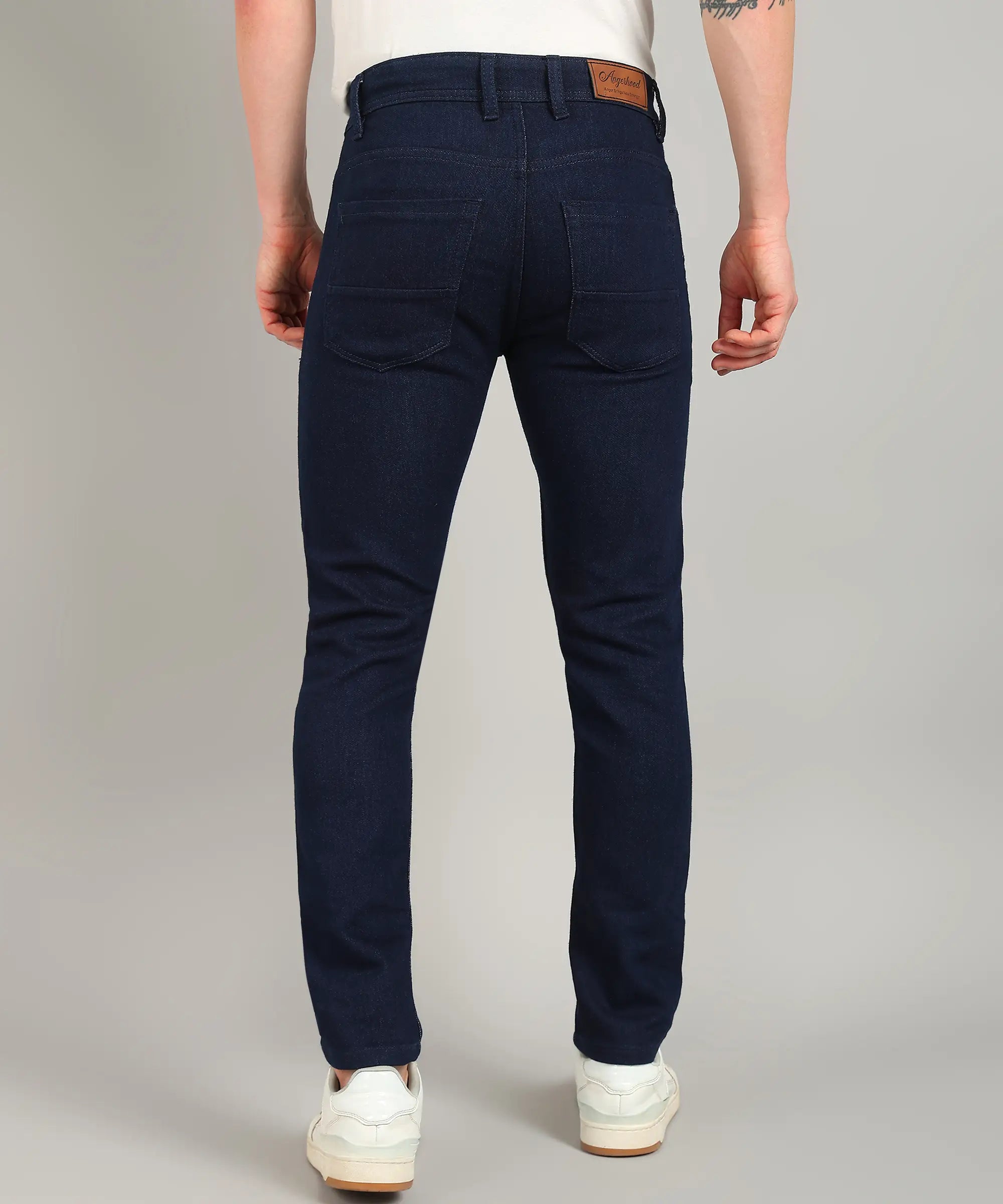 ANGERHOOD Relaxed Fit Men Blue Jeans