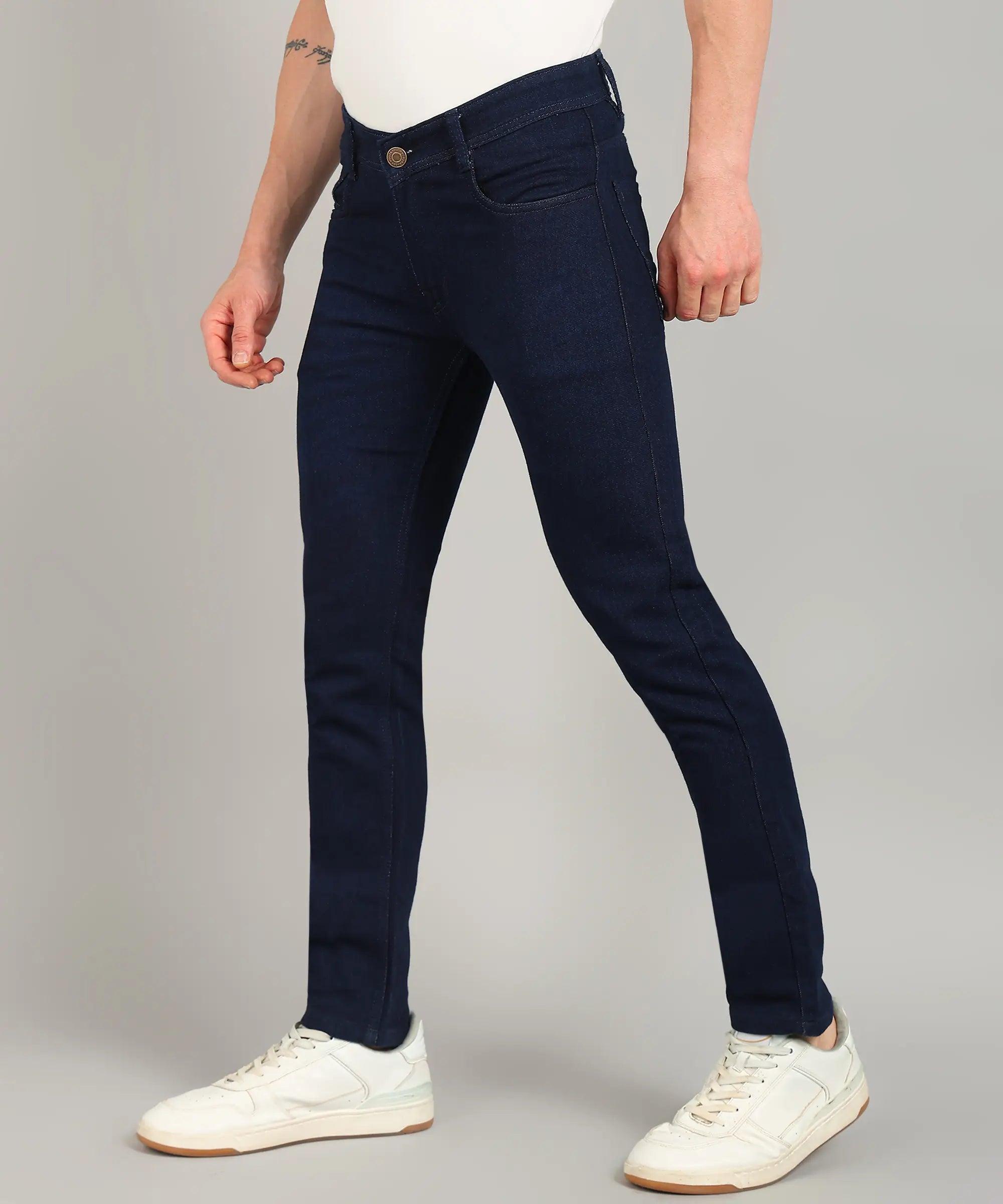 ANGERHOOD Relaxed Fit Men Blue Jeans