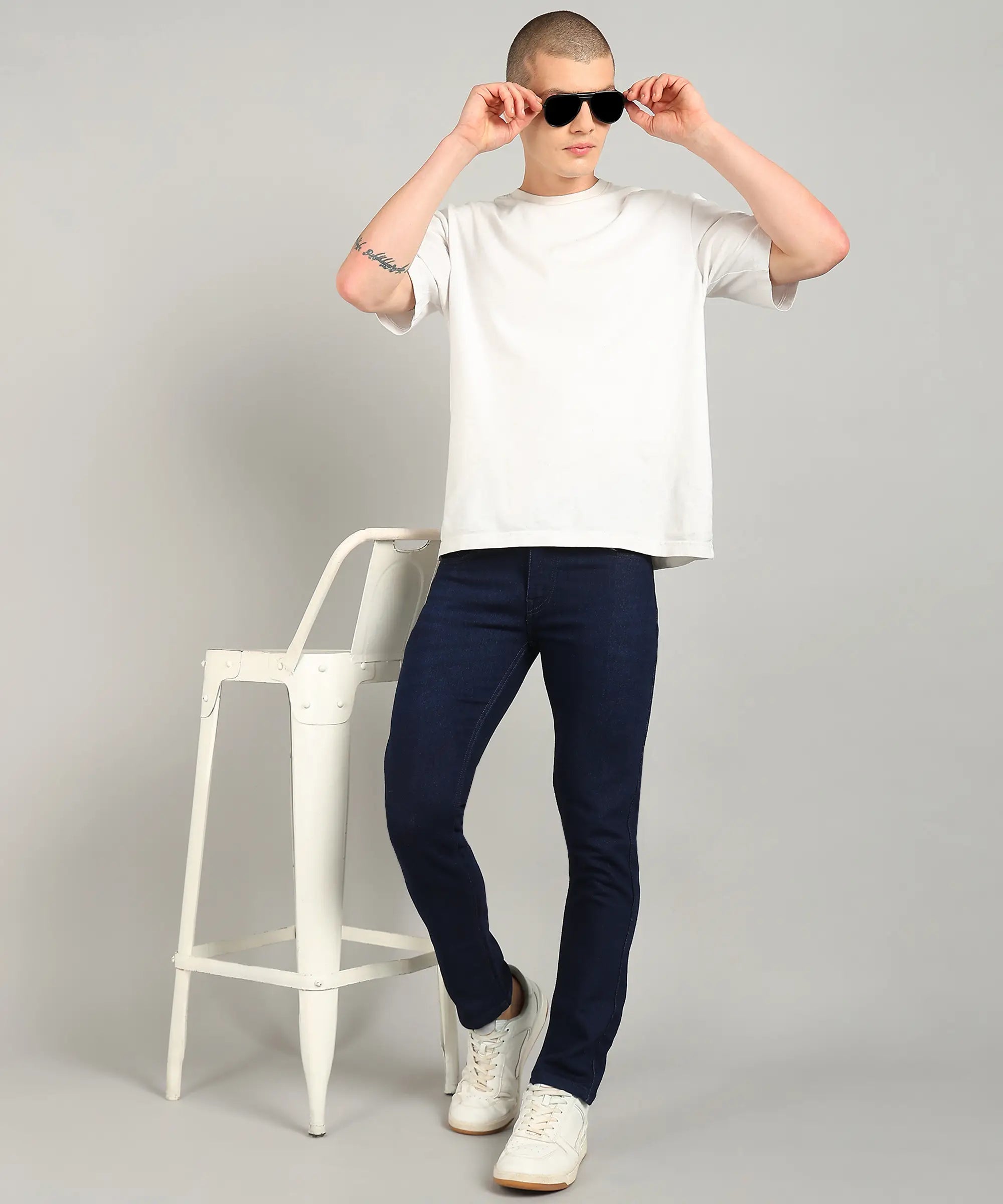 ANGERHOOD Relaxed Fit Men Blue Jeans