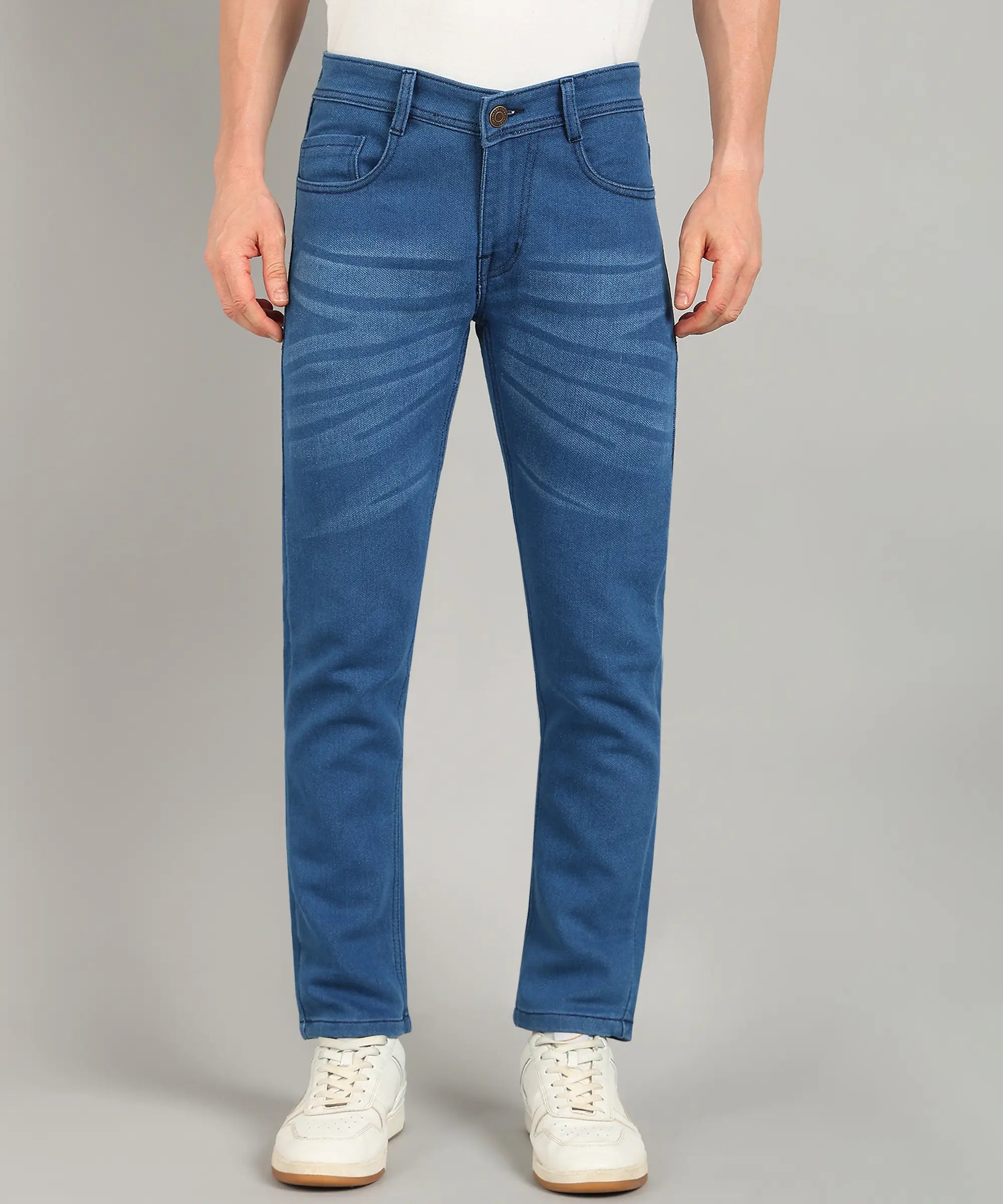 ANGERHOOD Relaxed Fit Men Blue Jeans