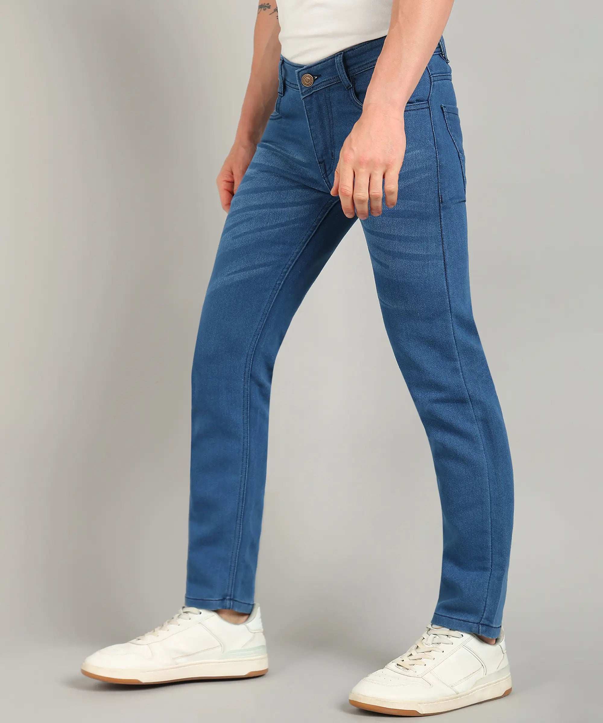 ANGERHOOD Relaxed Fit Men Blue Jeans