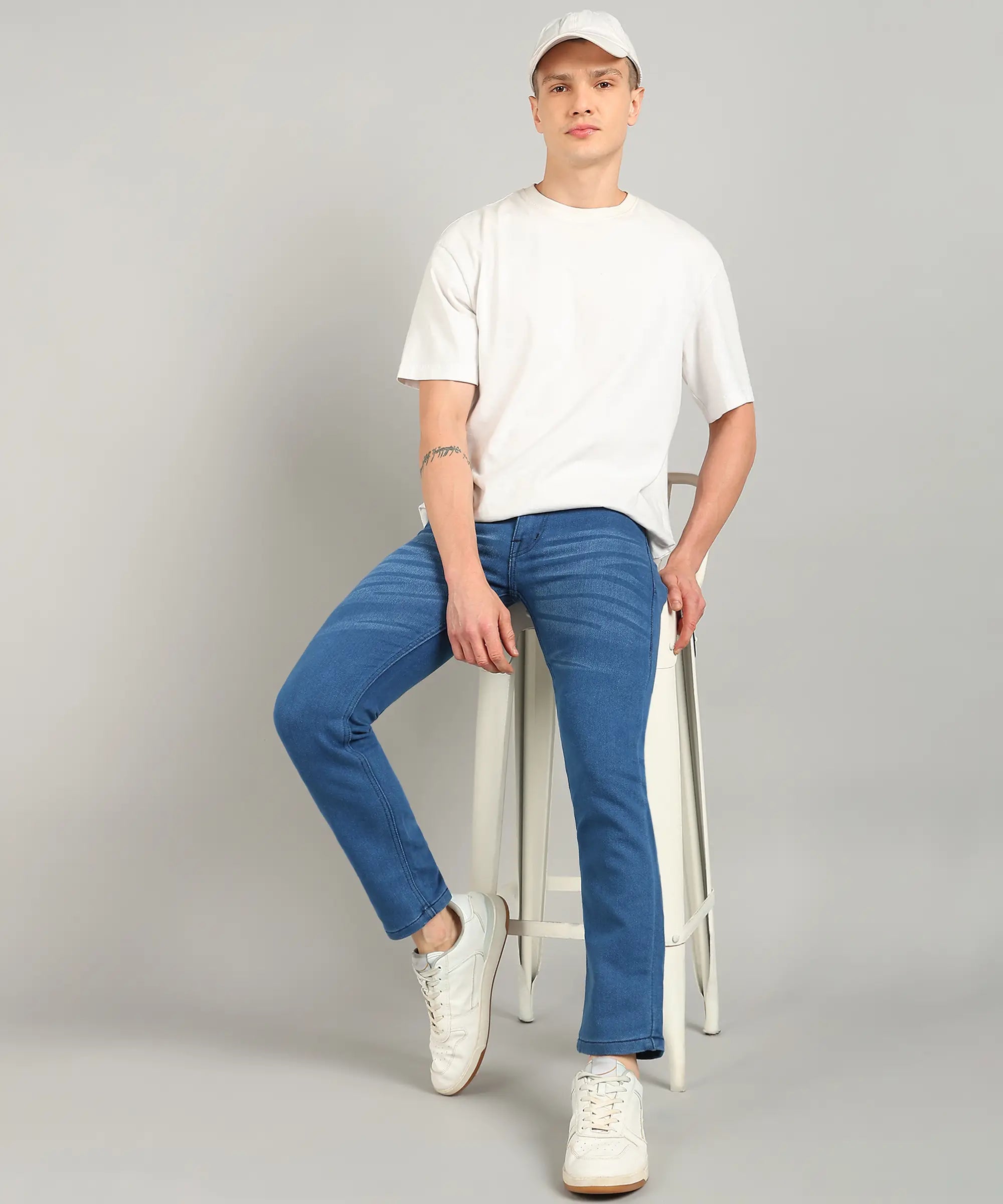 ANGERHOOD Relaxed Fit Men Blue Jeans