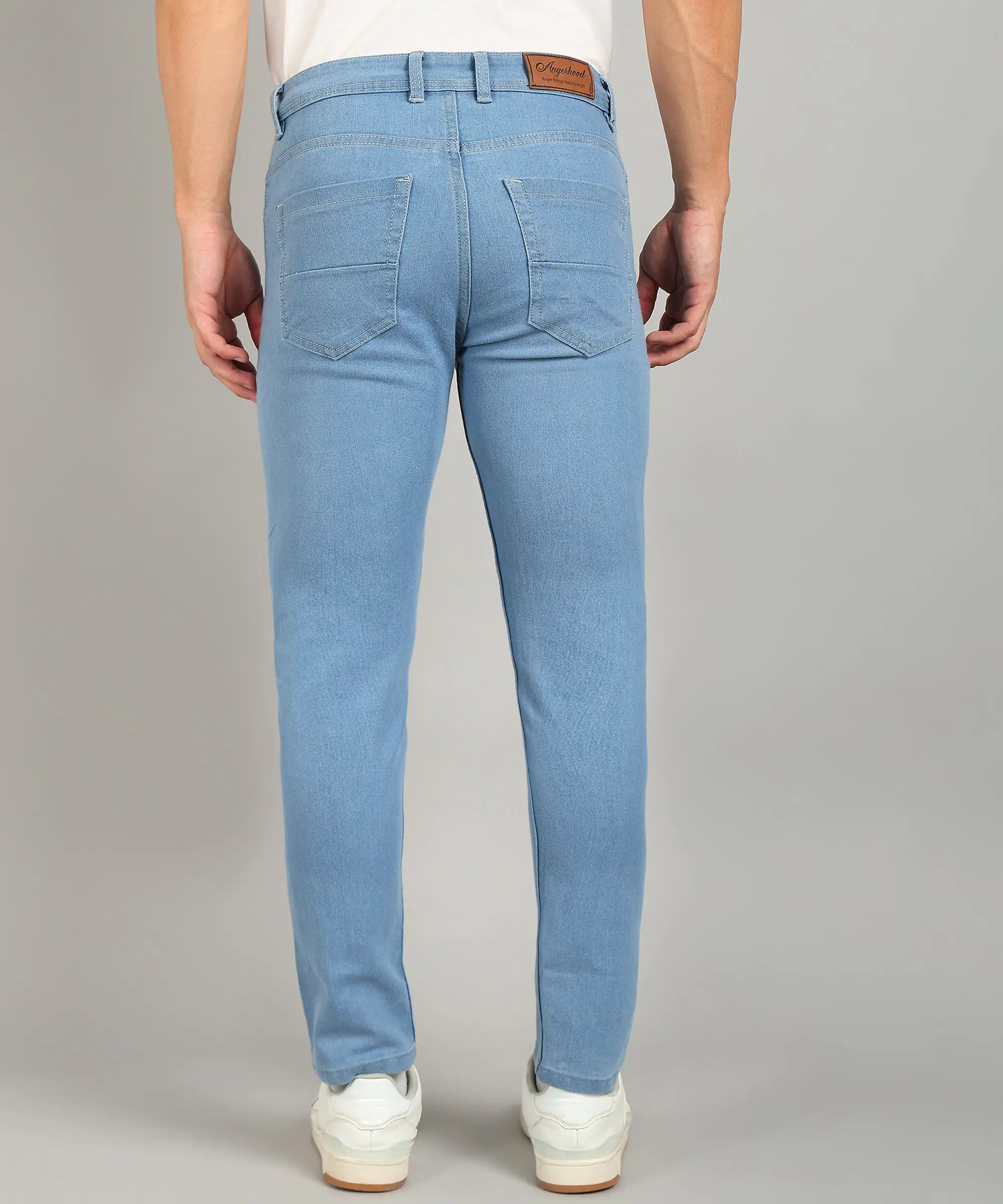 ANGERHOOD Relaxed Fit Men Blue Jeans