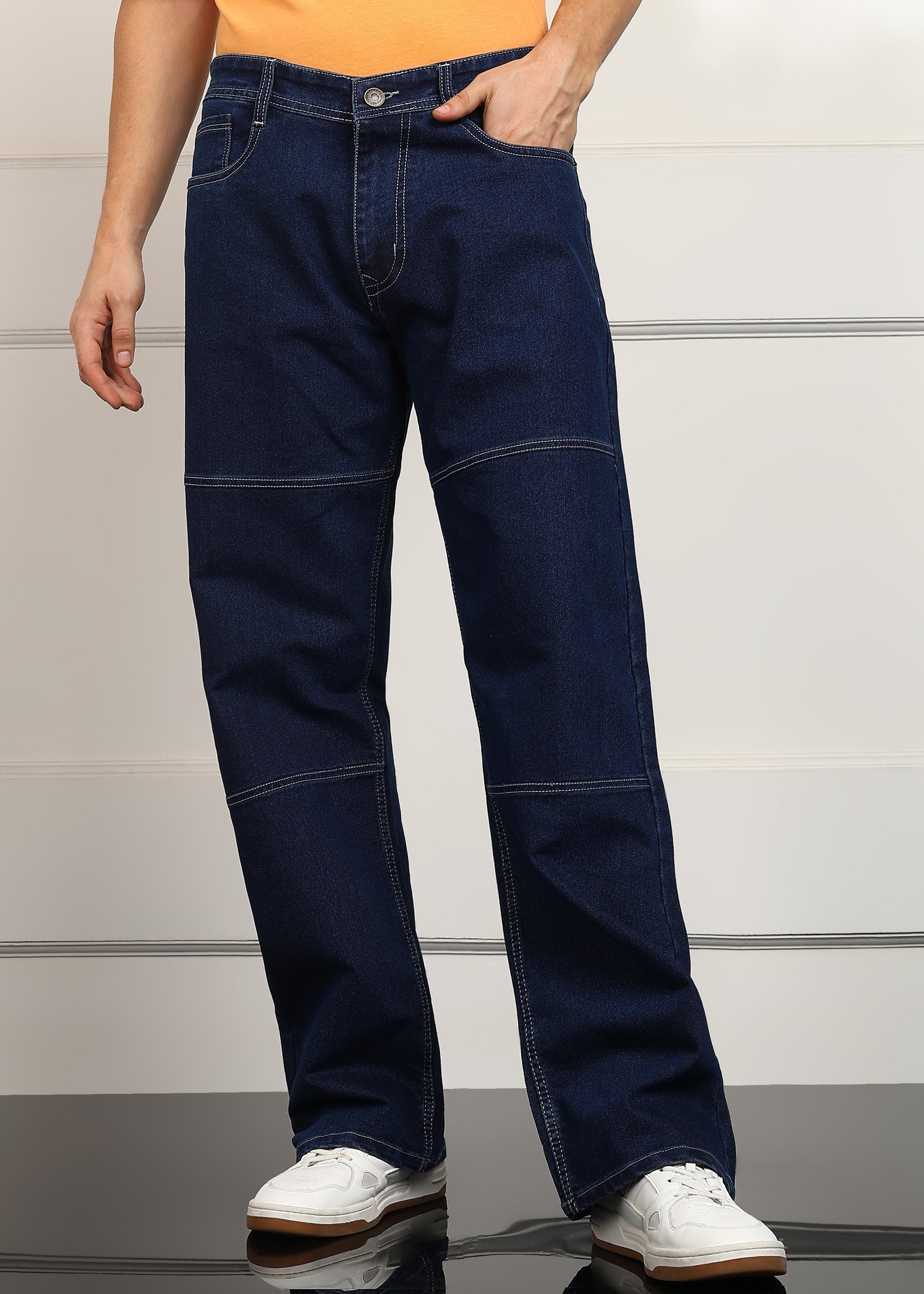 ANGERHOOD Loose Fit Men Blue  Jeans