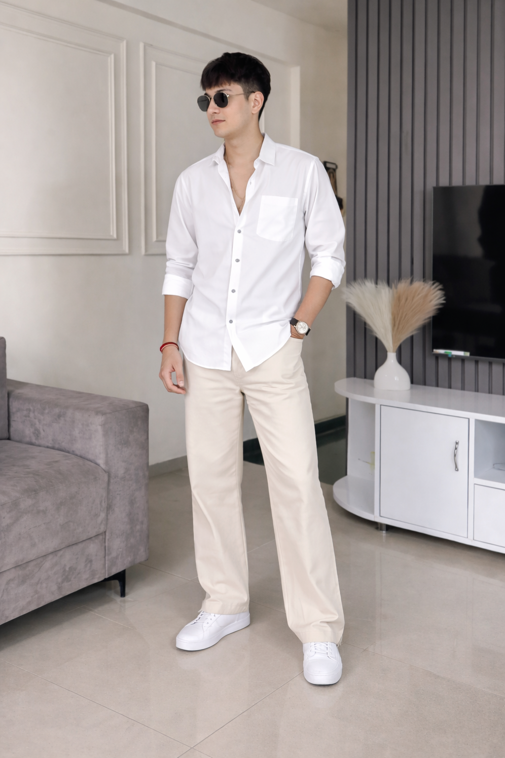 Old Money Classic Combo (White & Beige)