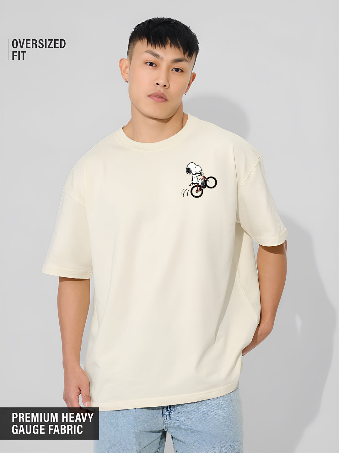 Snoopy Bicycle Oversized  T-shirt
