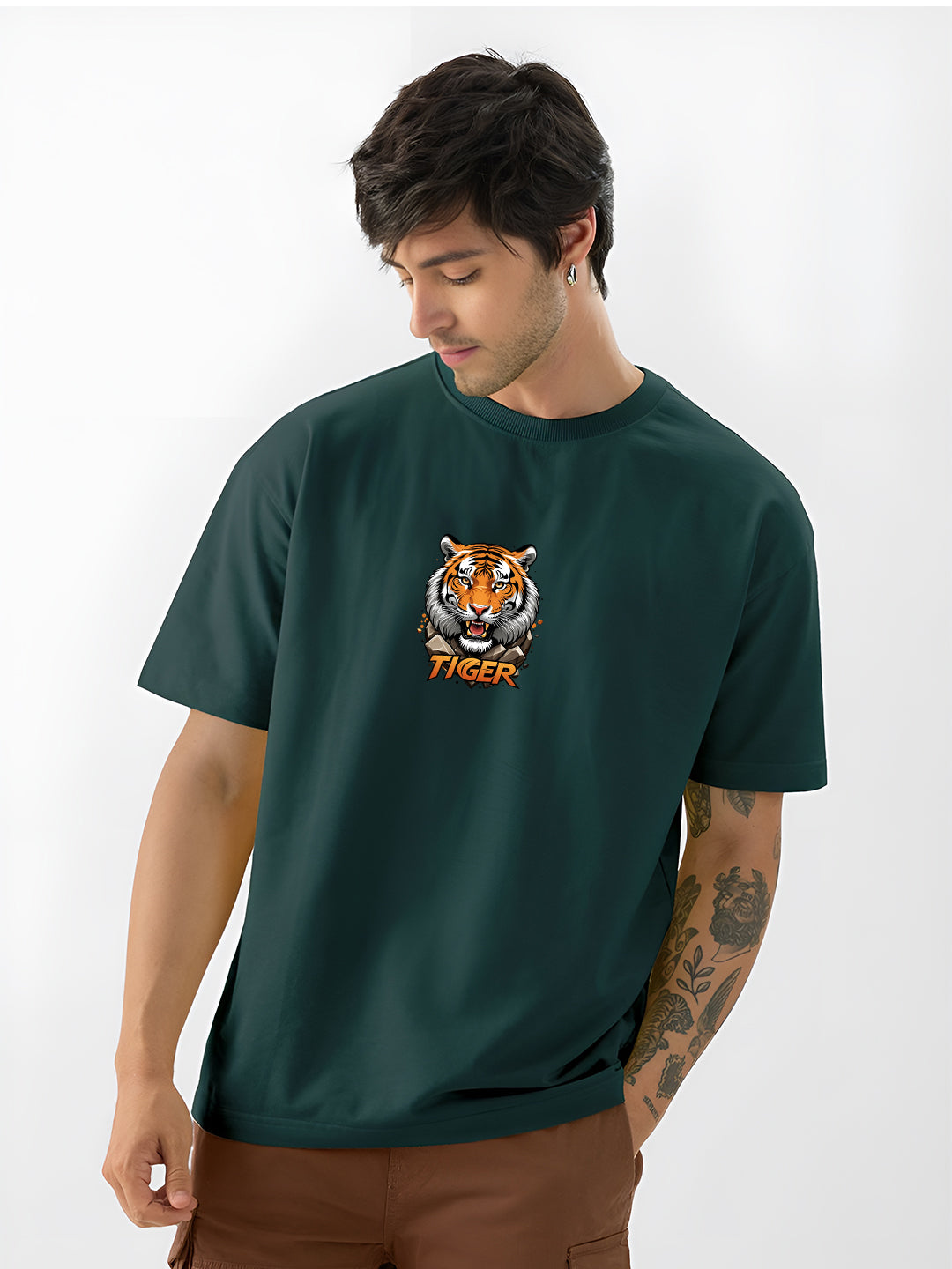 Fearless Tiger Oversized  T-shirt
