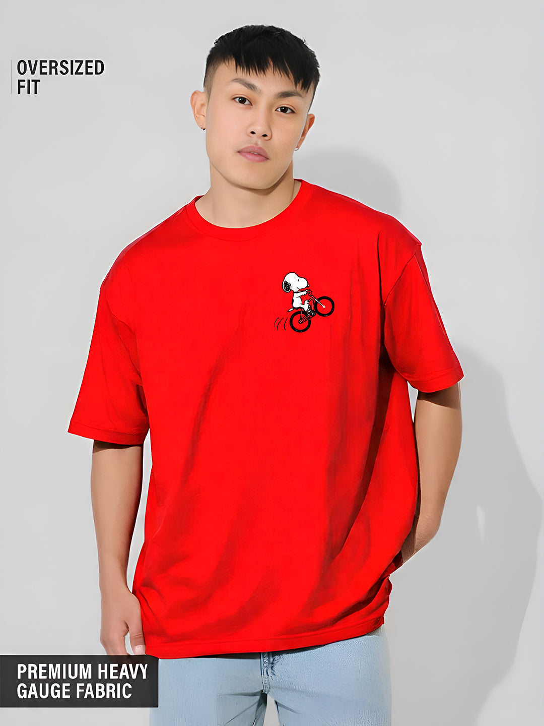 Snoopy Bicycle Oversized  T-shirt