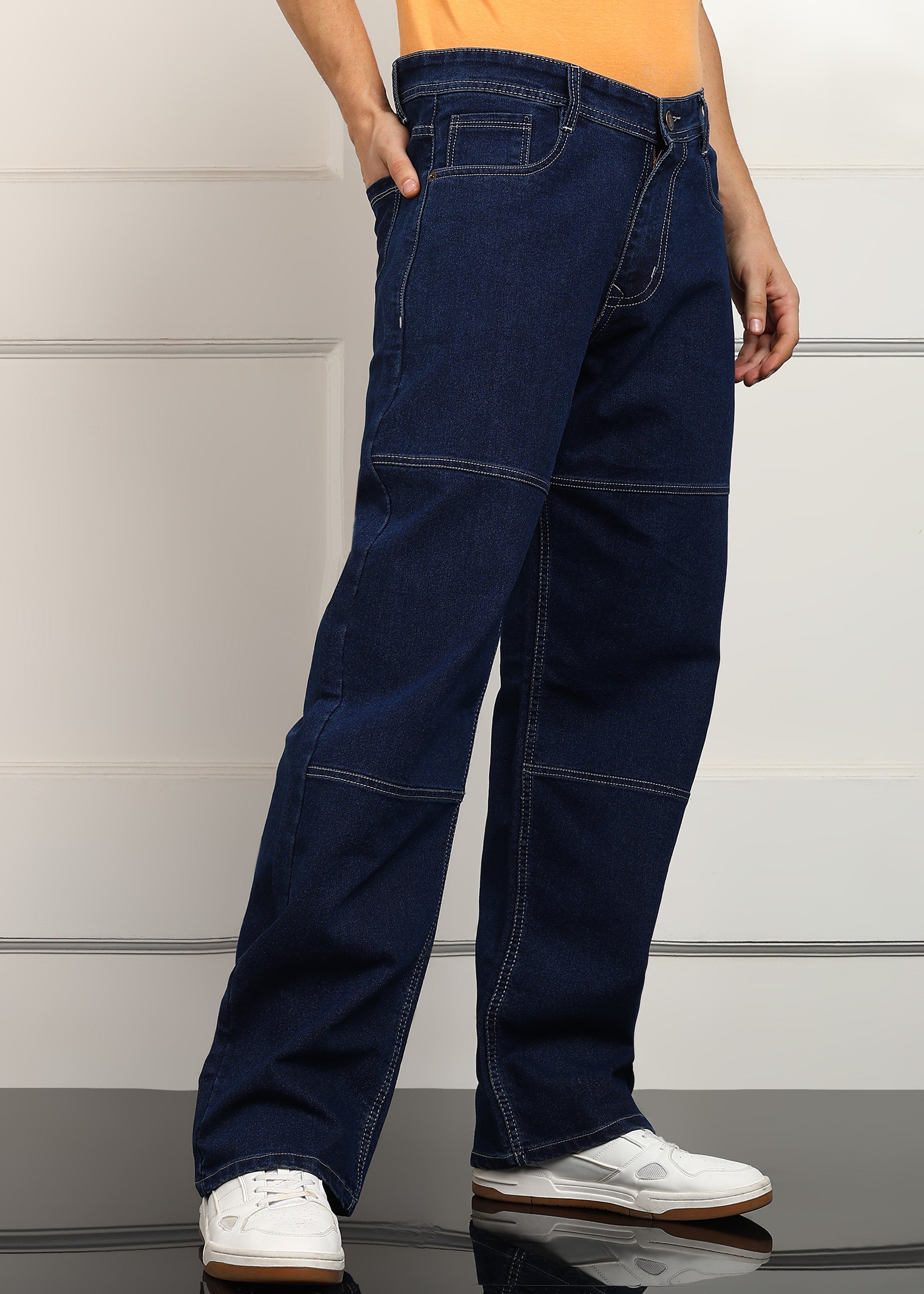 ANGERHOOD Loose Fit Men Blue  Jeans