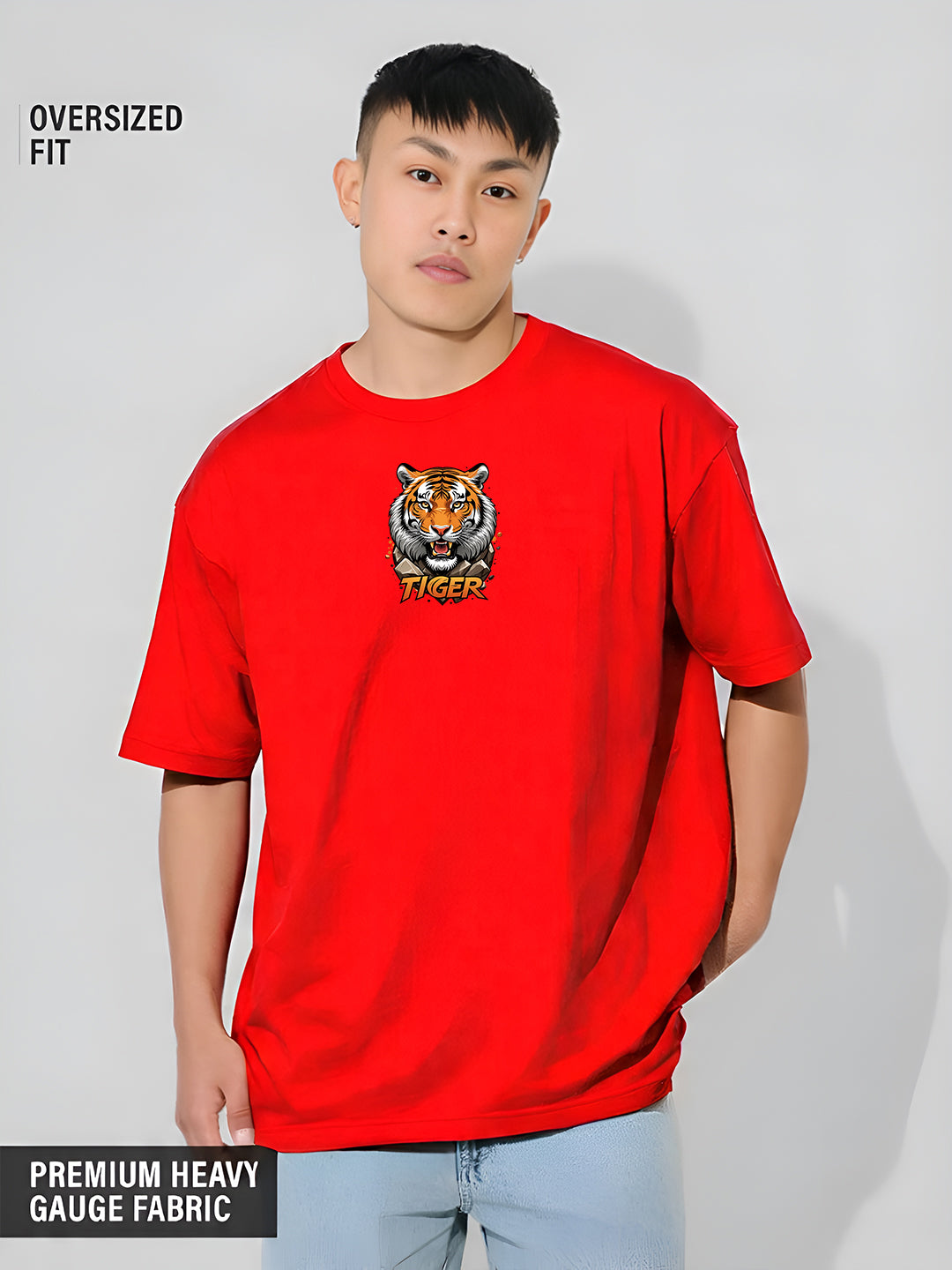 Fearless Tiger Oversized  T-shirt