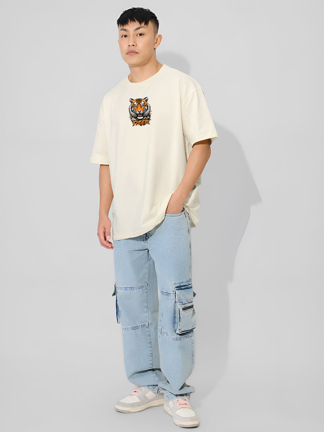 Fearless Tiger Oversized  T-shirt