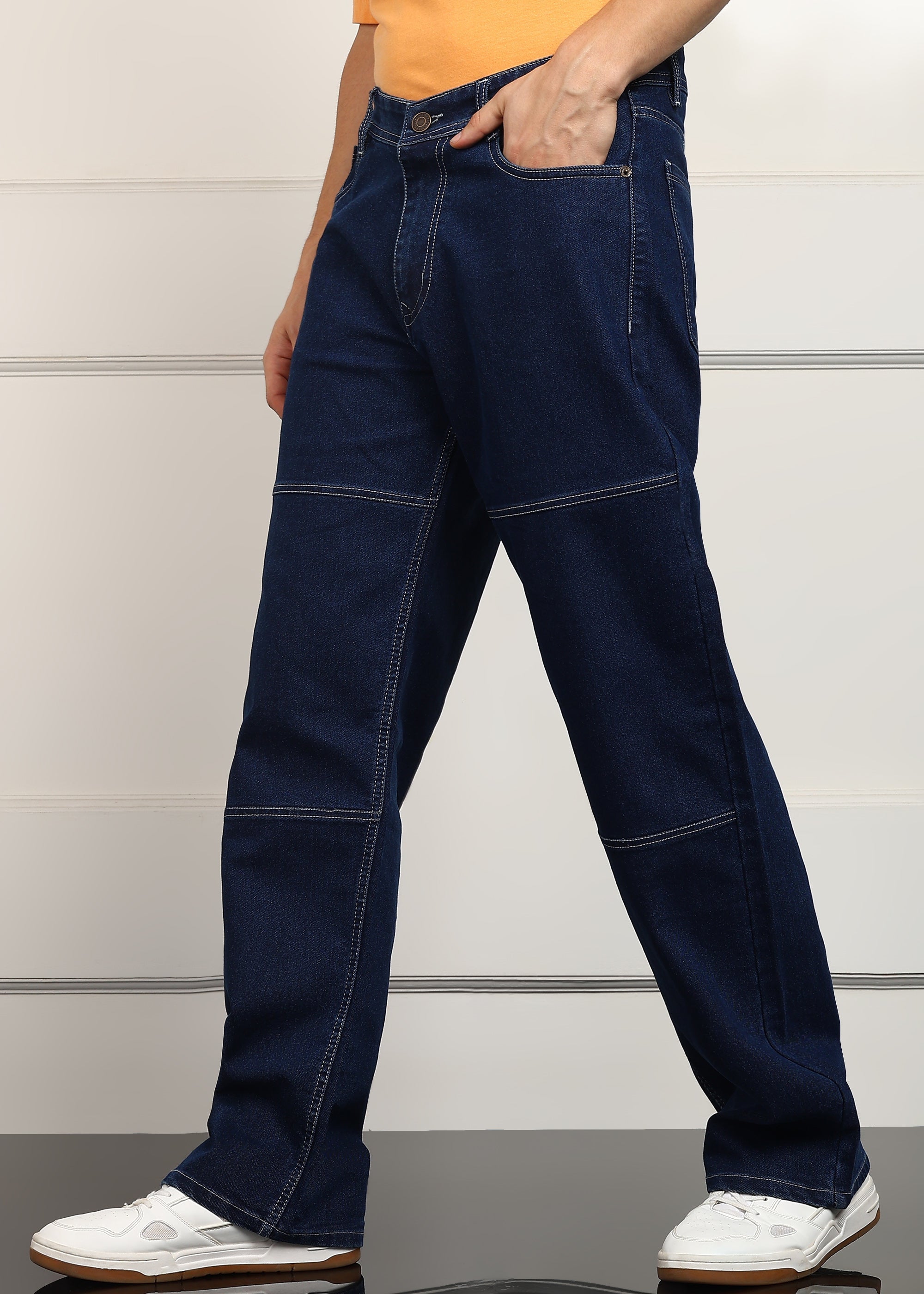 ANGERHOOD Loose Fit Men Blue  Jeans