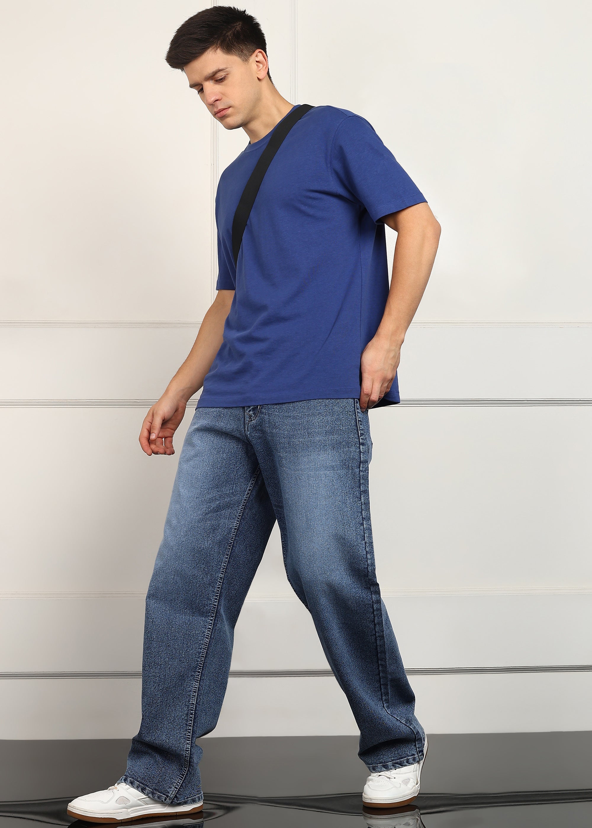 ANGERHOOD Loose Fit Men Blue  Jeans