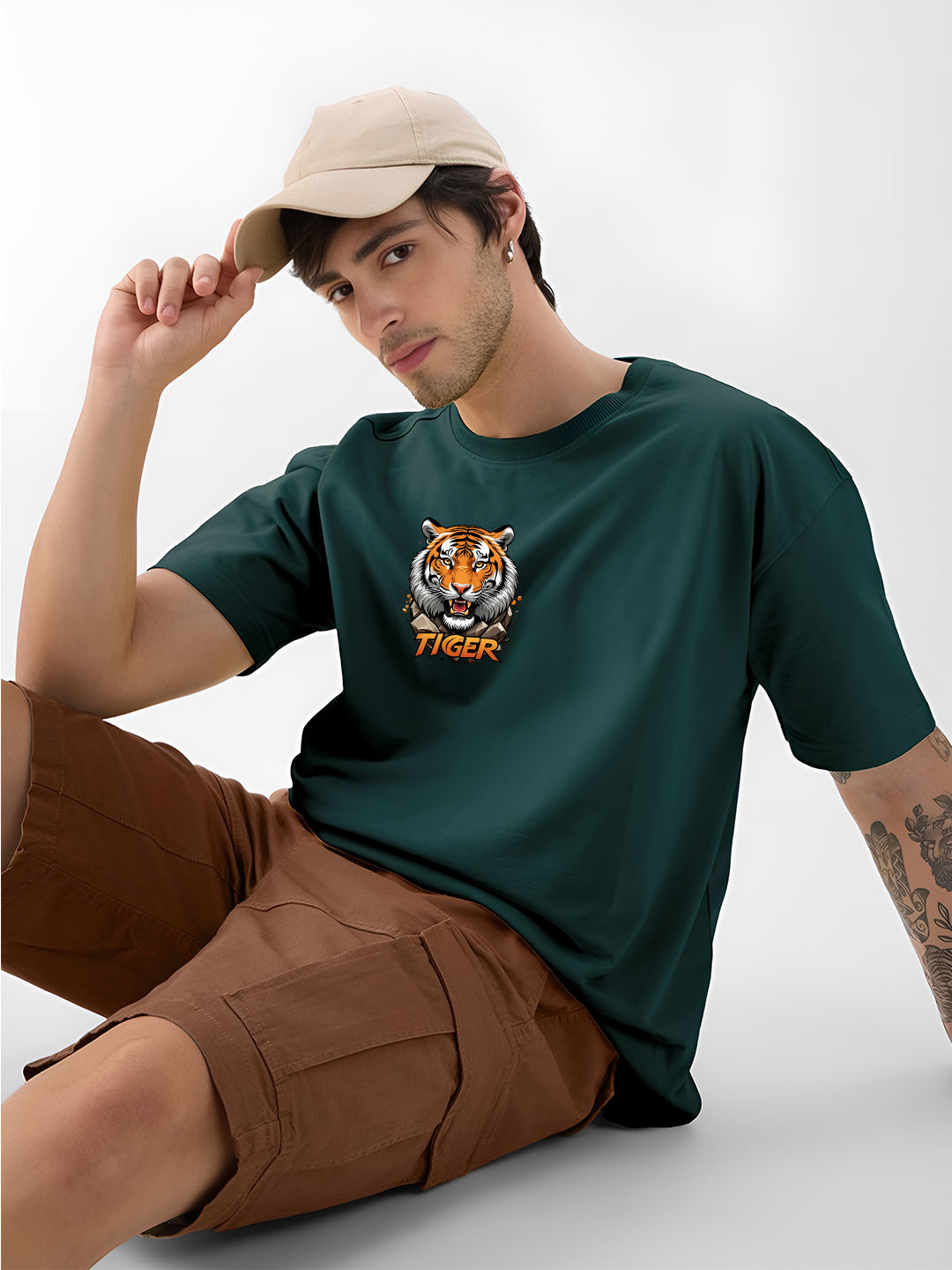 Fearless Tiger Oversized  T-shirt