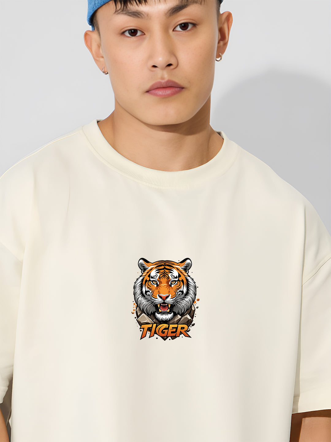 Fearless Tiger Oversized  T-shirt