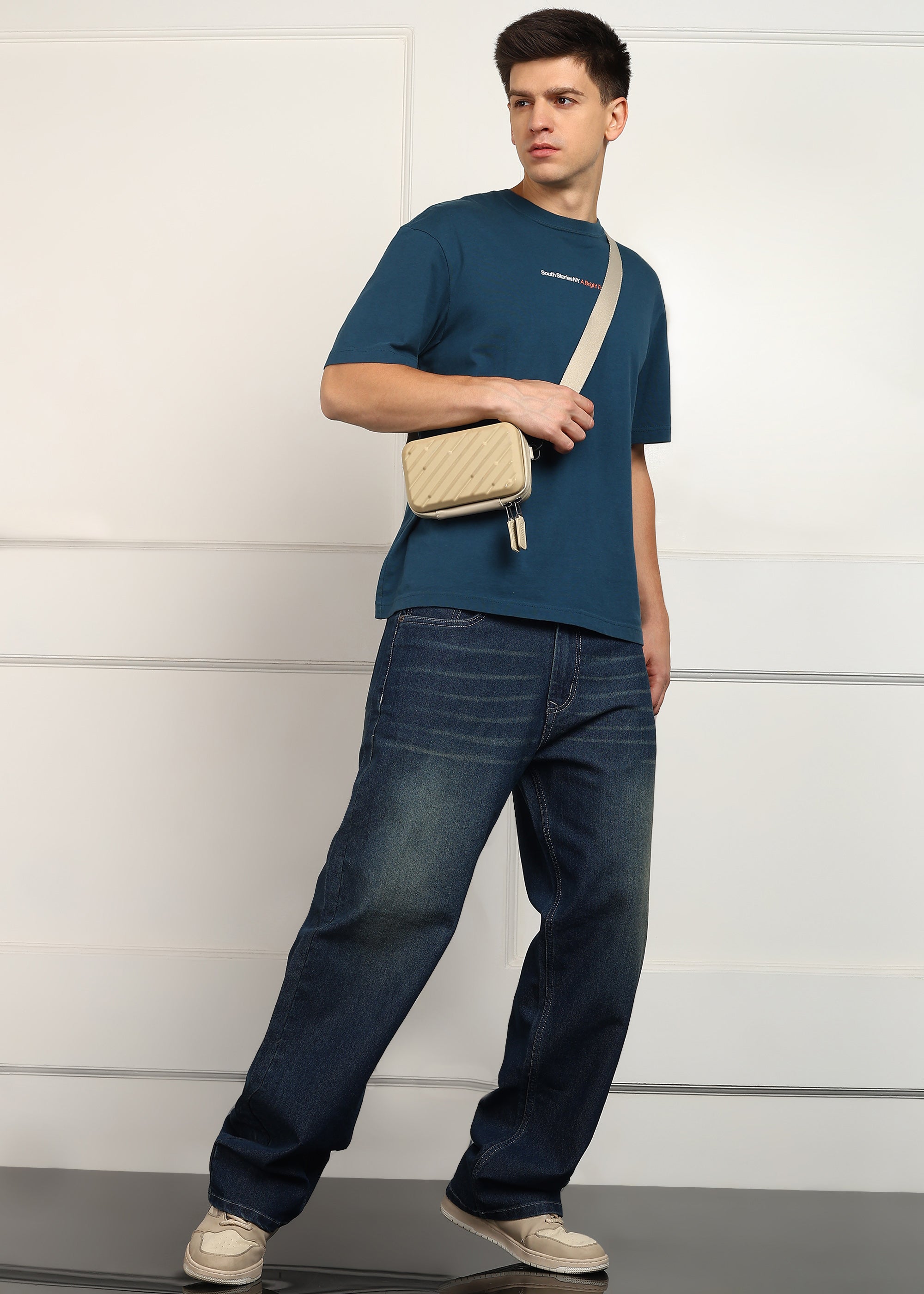 ANGERHOOD Loose Fit Men Blue  Jeans