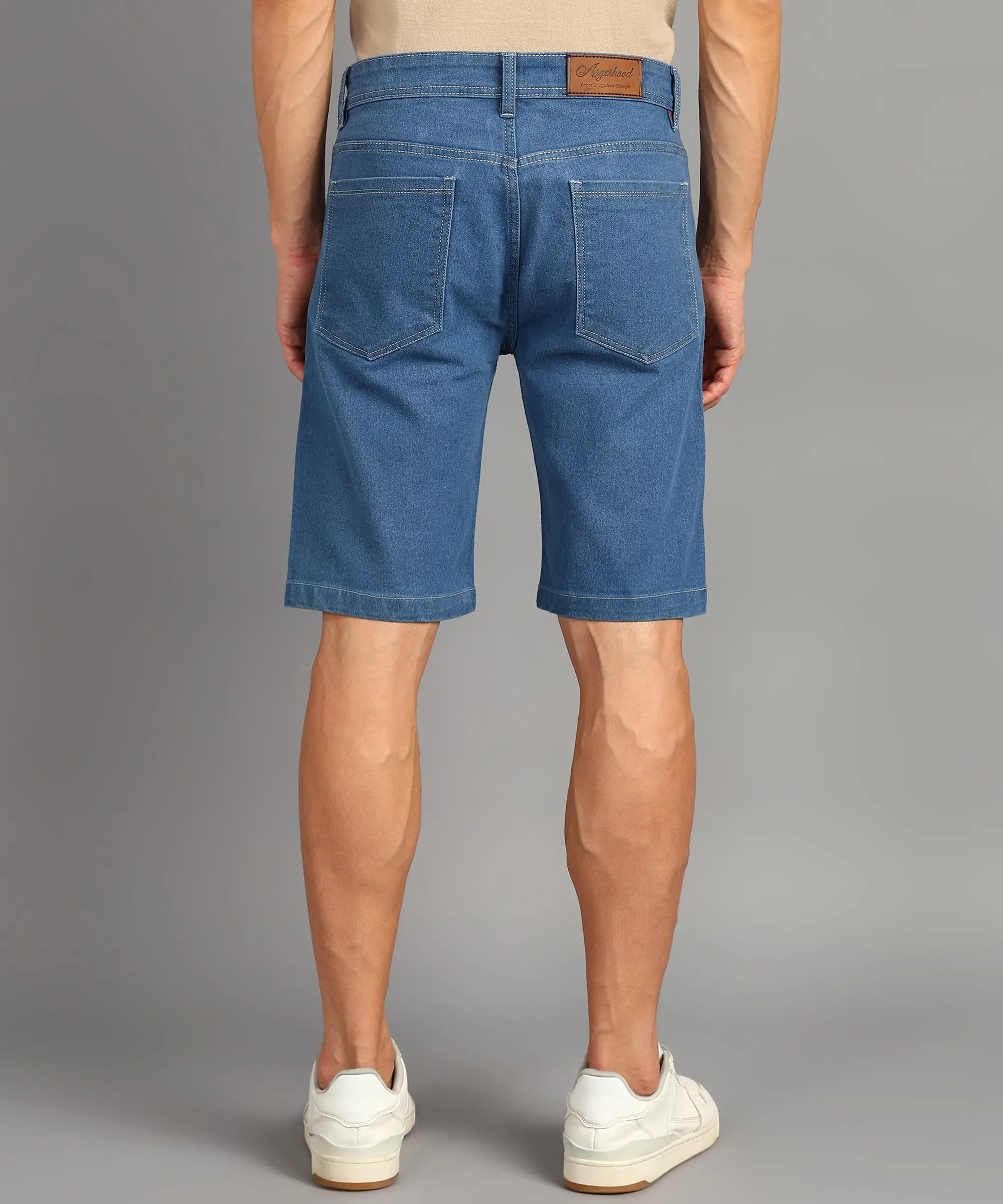 ANGERHOOD Solid Men Denim Blue Shorts