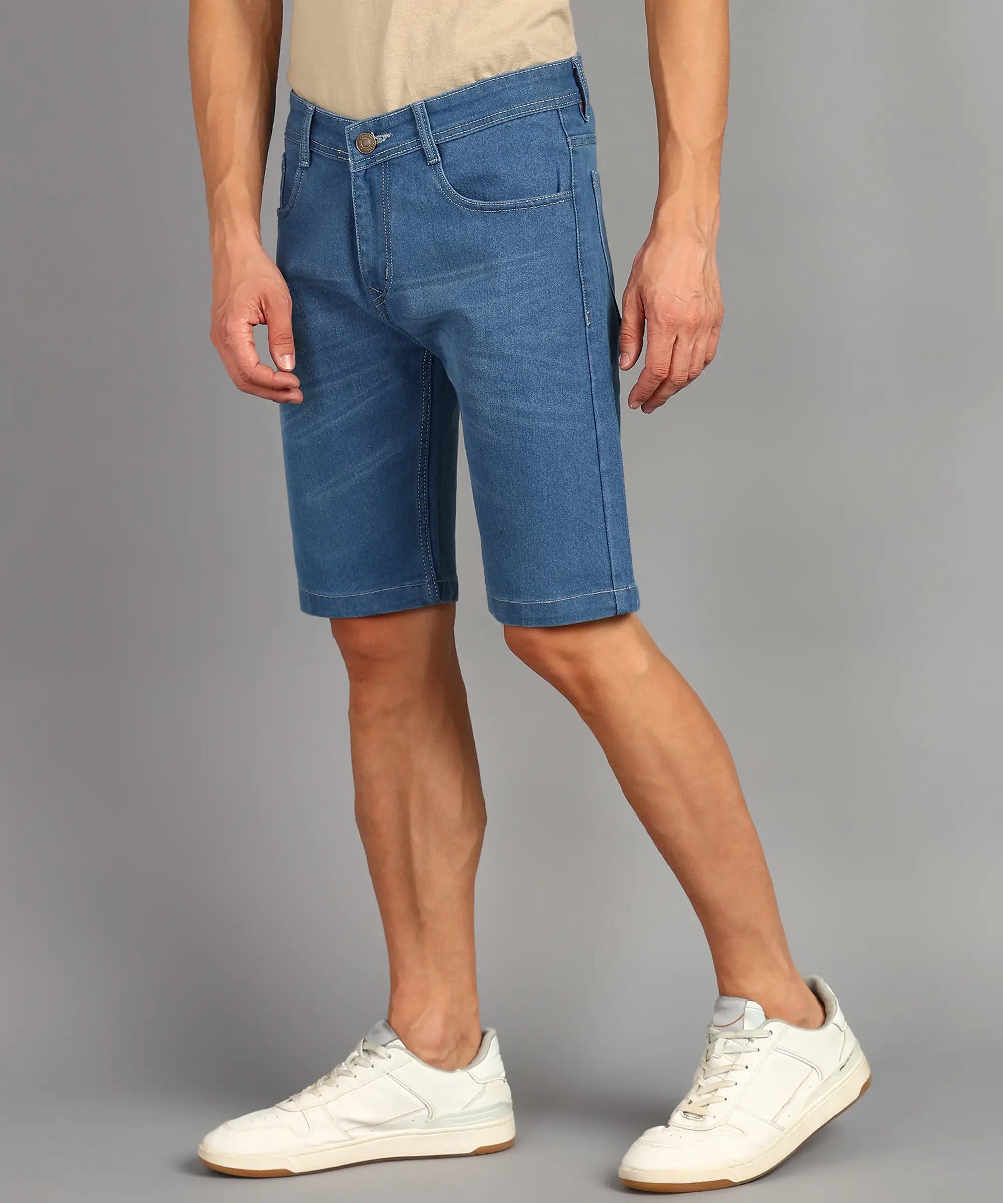 ANGERHOOD Solid Men Denim Blue Shorts