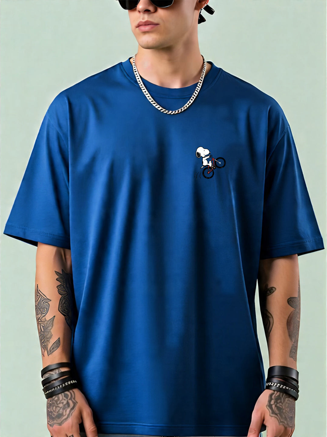 Snoopy Bicycle Oversized  T-shirt