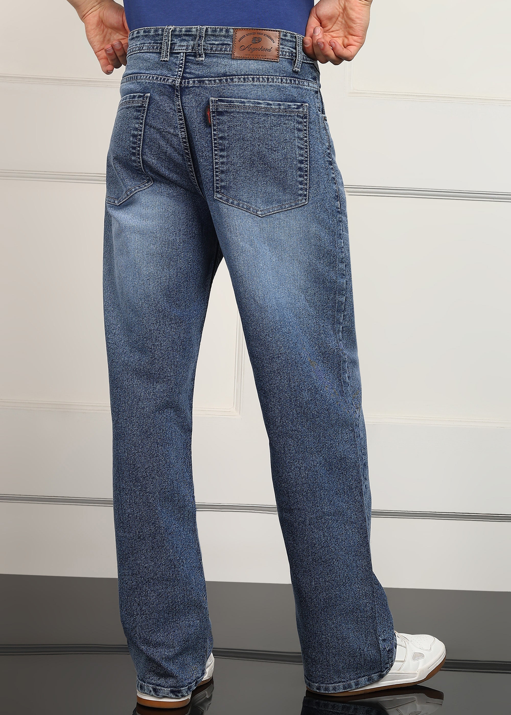 ANGERHOOD Loose Fit Men Blue  Jeans
