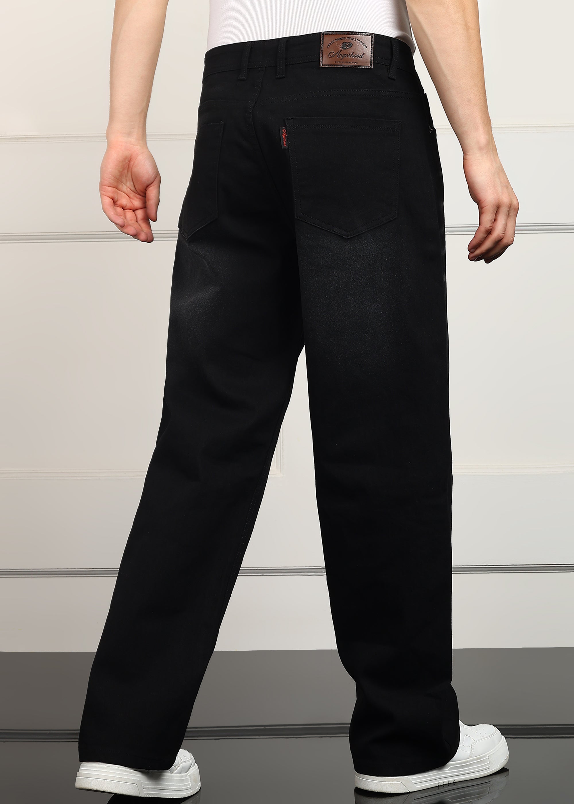 ANGERHOOD Loose Fit Men Black  Jeans