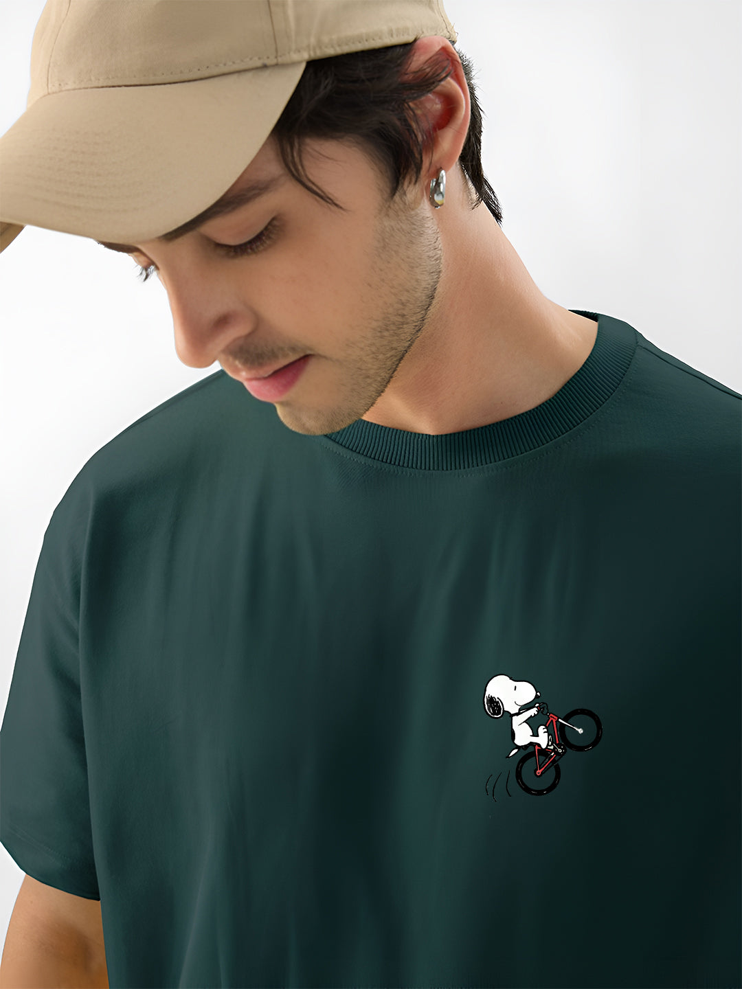 Snoopy Bicycle Oversized  T-shirt