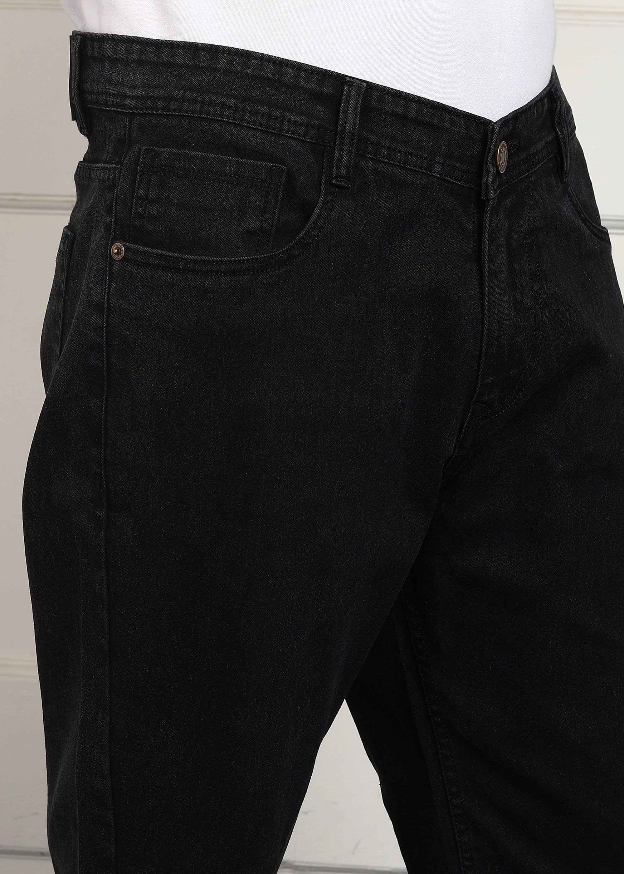 ANGERHOOD Loose Fit Men Black Jeans
