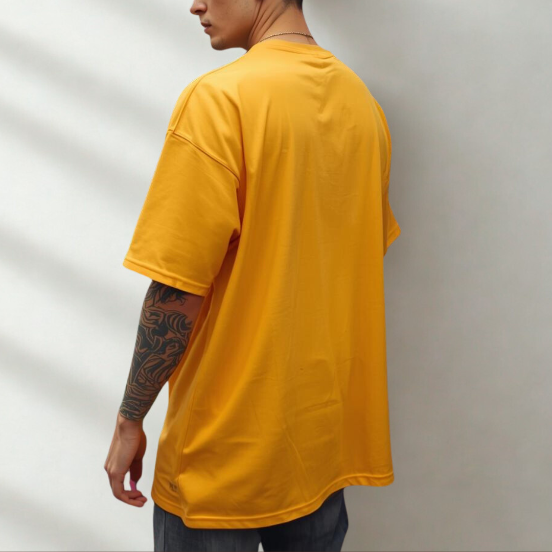 HEAVY24O GSM Oversized Fit French Terry Cotton T-Shirt - PURPLE