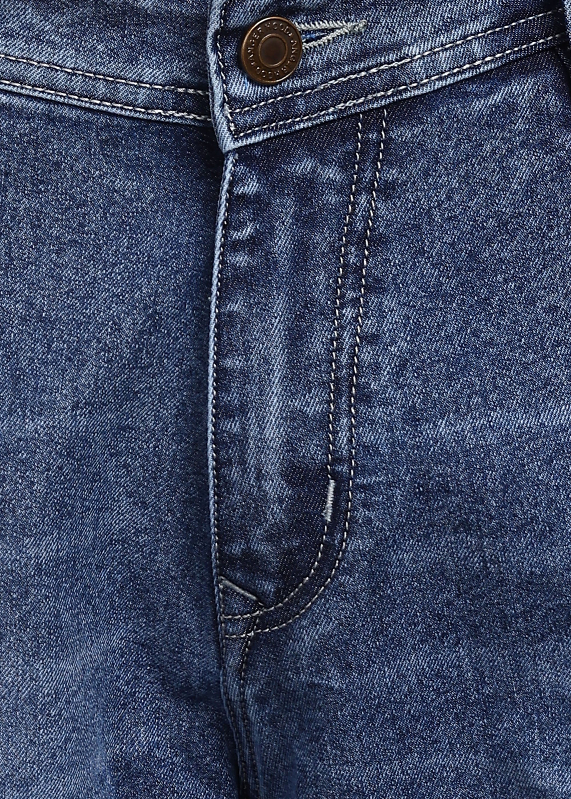 ANGERHOOD Loose Fit Men Blue Baggy Jeans