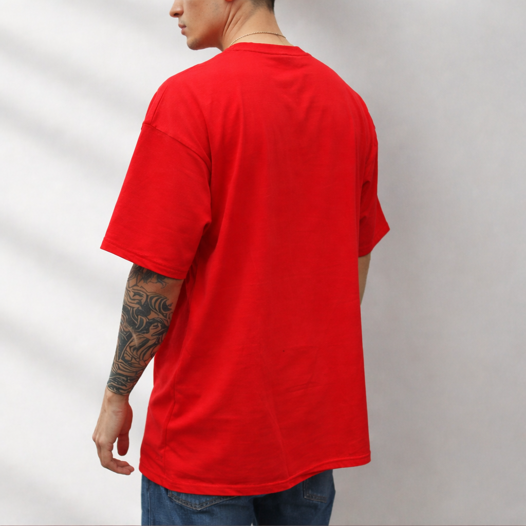 HEAVY24O GSM Oversized Fit French Terry Cotton T-Shirt - PURPLE