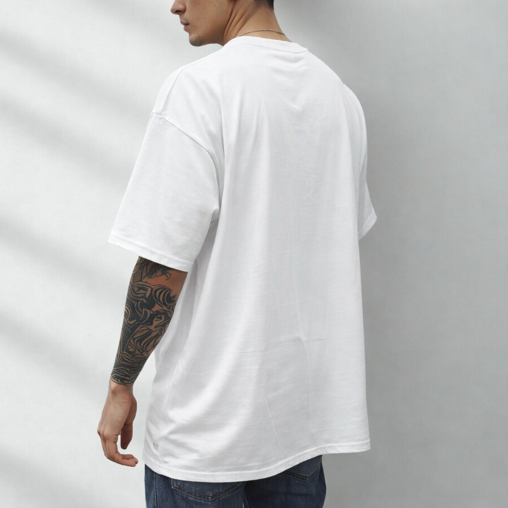 HEAVY24O GSM Oversized Fit French Terry Cotton T-Shirt - PURPLE