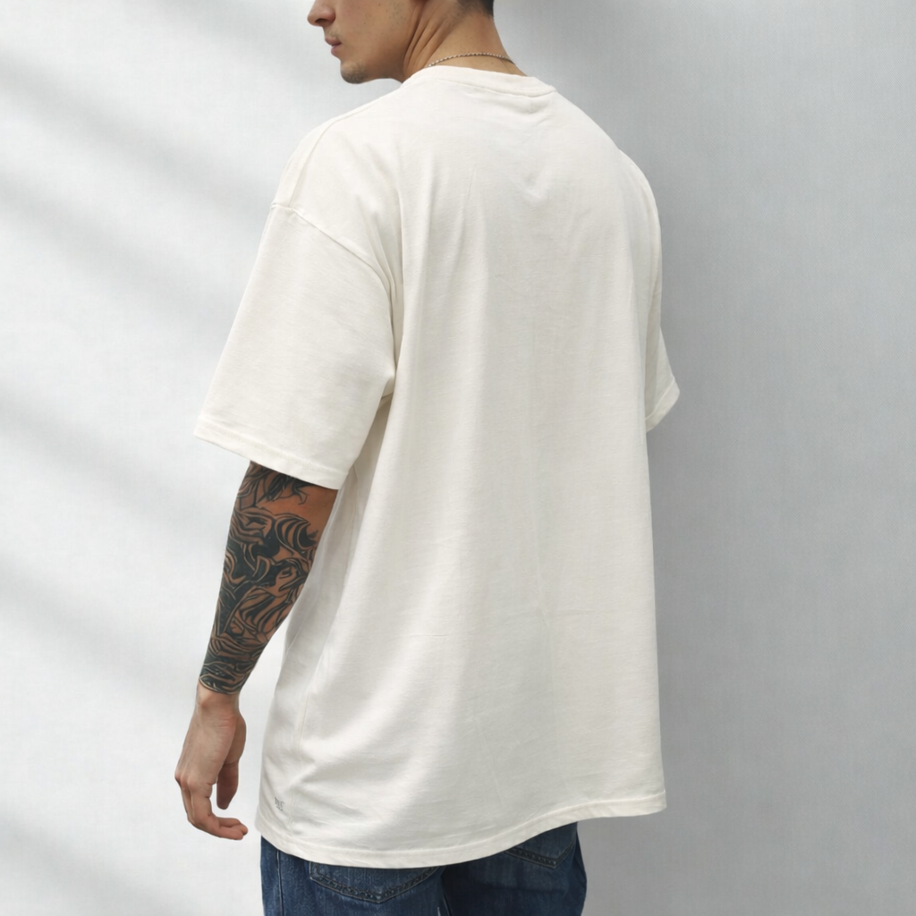 HEAVY24O GSM Oversized Fit French Terry Cotton T-Shirt - PURPLE